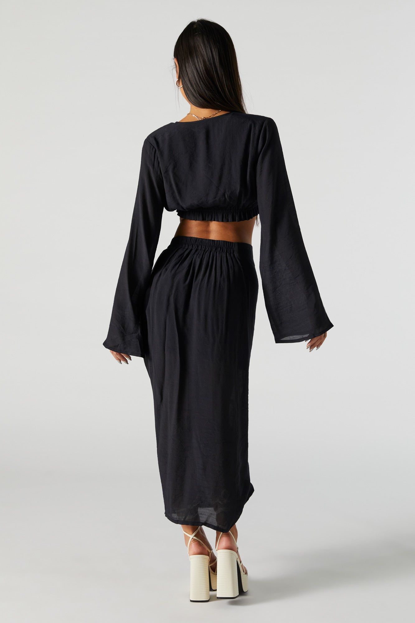 Drawstring Top and Midi Skirt 2 Piece Set sold by Urban Planet product image thumbnail 5
