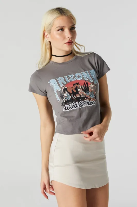 Arizona Wild & Free Graphic Baby T-Shirt sold by Urban Planet