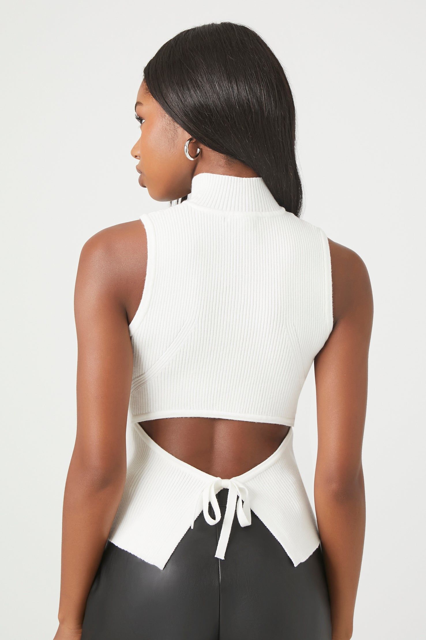 Sweater-Knit Mock Neck Top sold by Urban Planet product image thumbnail 4