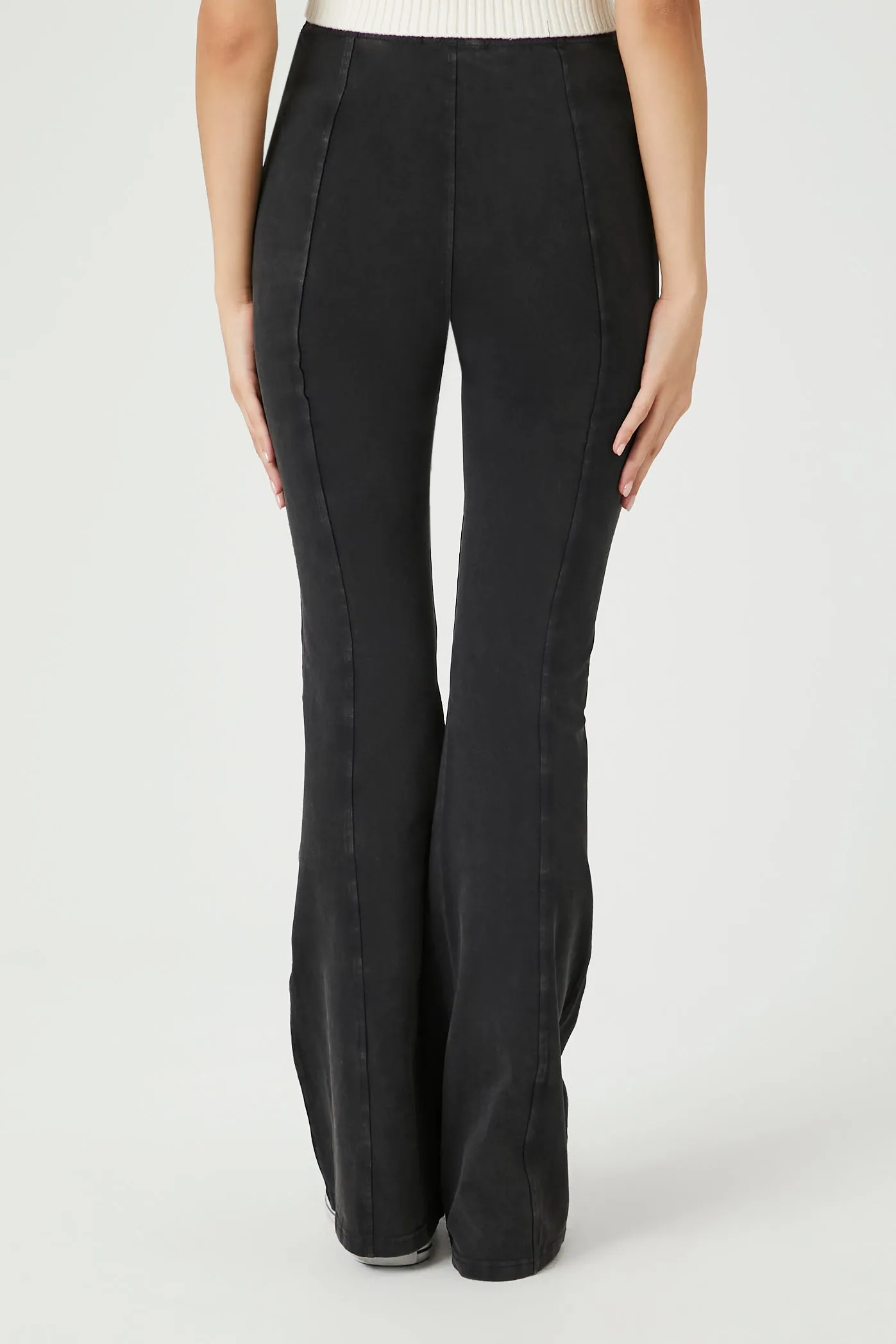 Pantalon mi-taille à jambe évasée avec surpiqûres sold by Urban Planet product image thumbnail 3