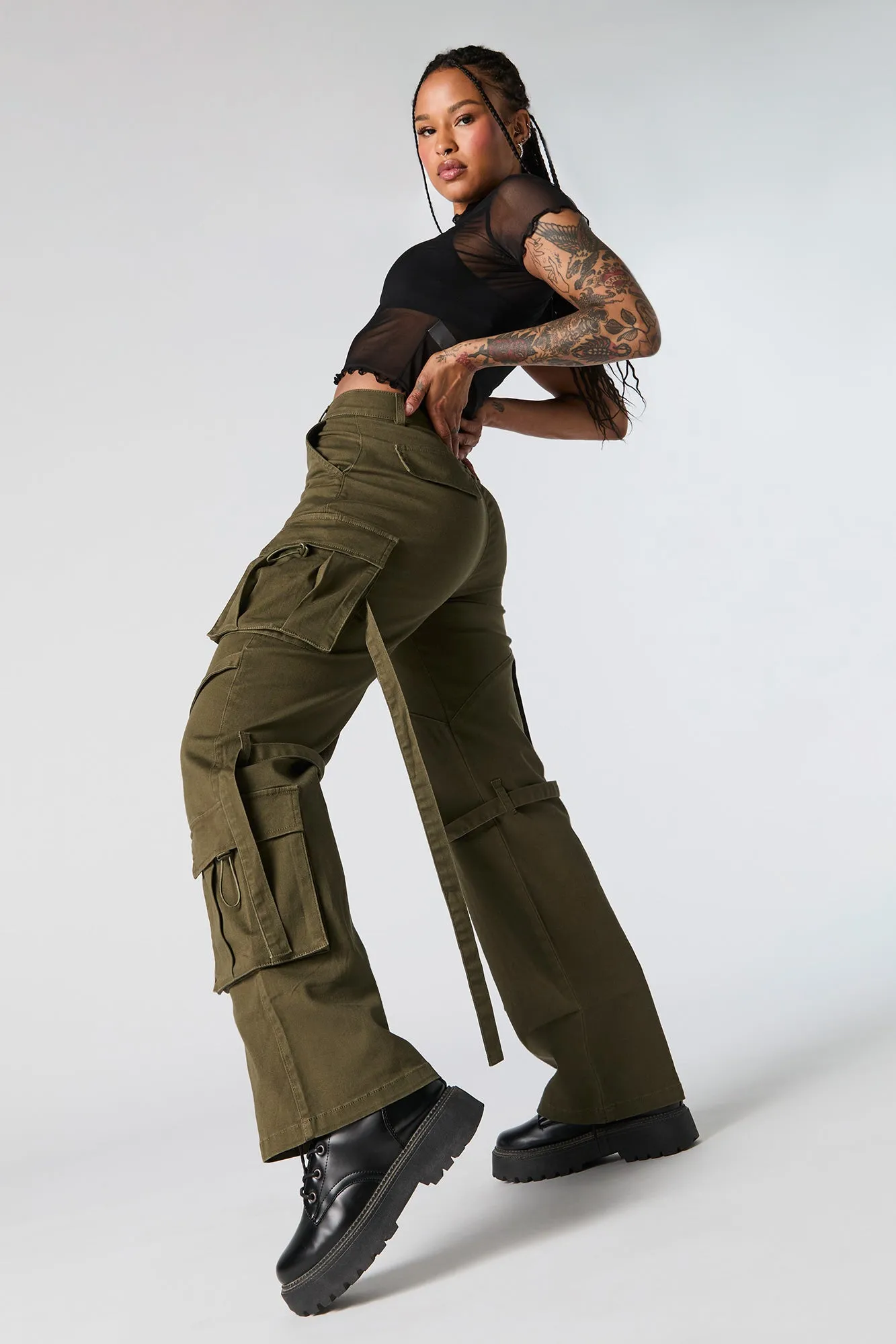 Straight Leg Utility Cargo Pant sold by Urban Planet