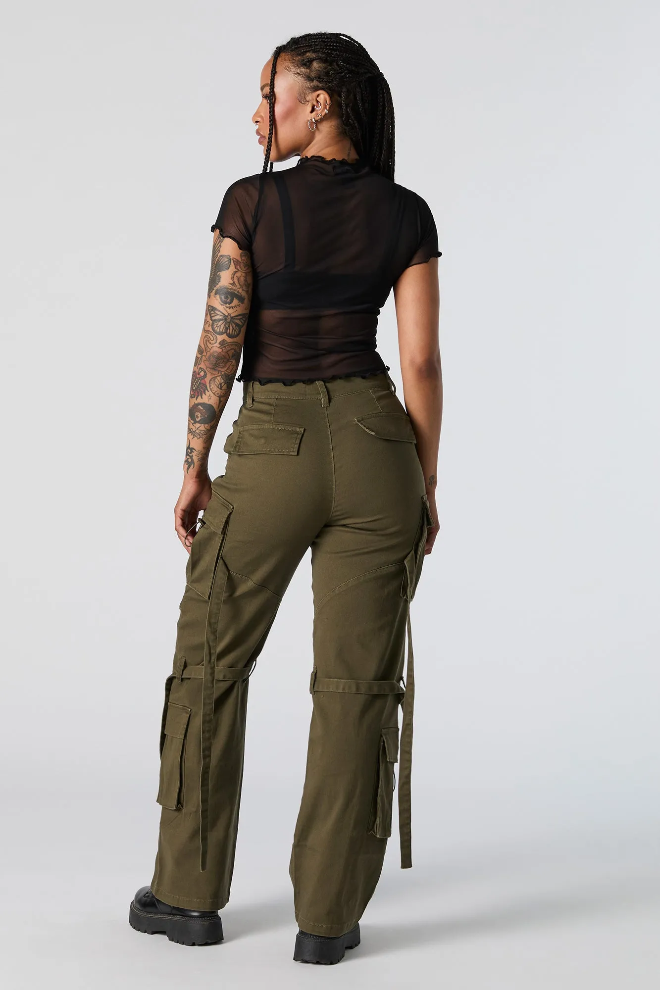 Straight Leg Utility Cargo Pant sold by Urban Planet product image thumbnail 3