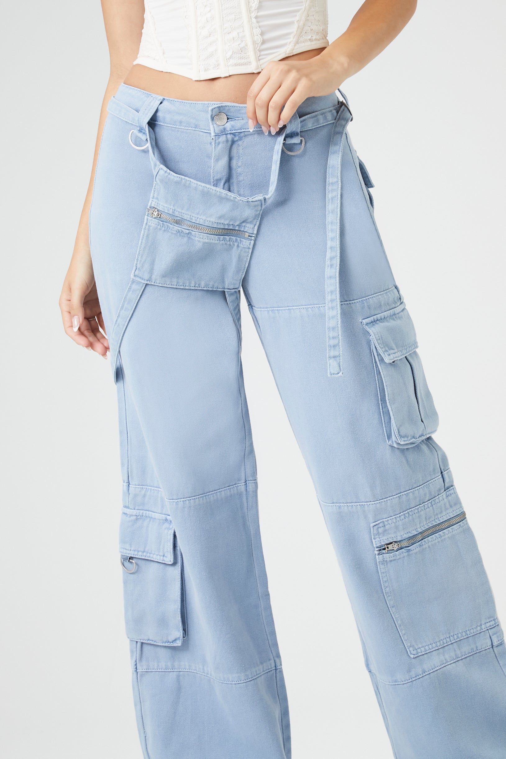 Zipper Pouch Wide Leg Cargo Jean sold by Urban Planet product image thumbnail 2