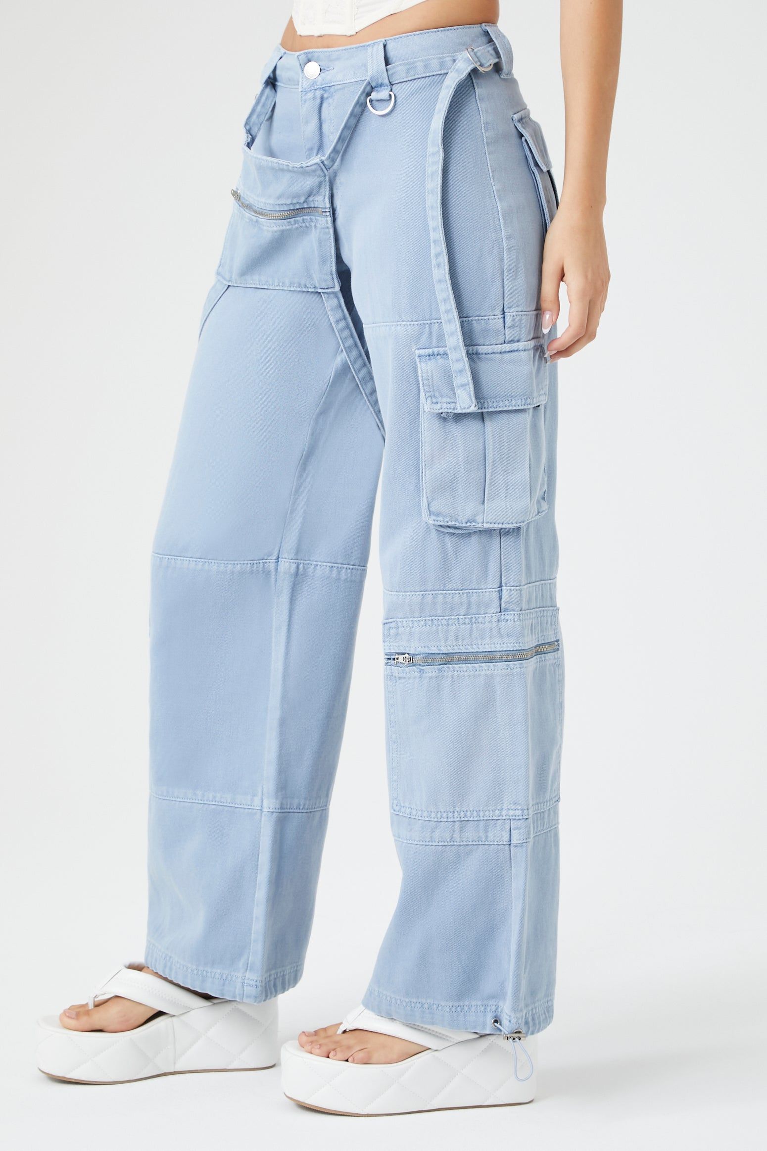 Zipper Pouch Wide Leg Cargo Jean sold by Urban Planet product image thumbnail 4