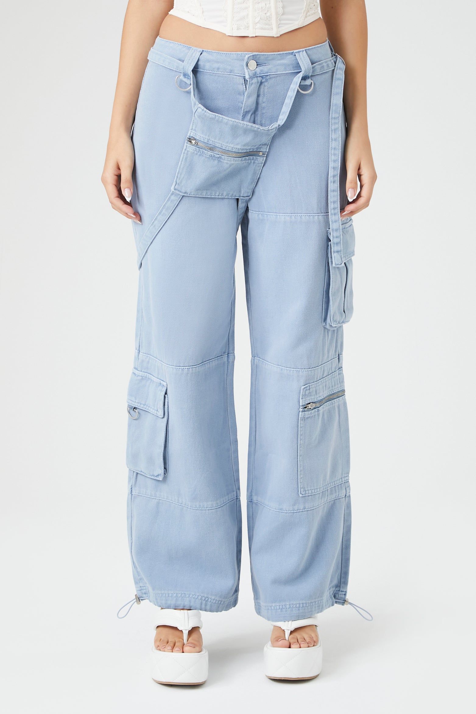 Zipper Pouch Wide Leg Cargo Jean sold by Urban Planet product image thumbnail 3