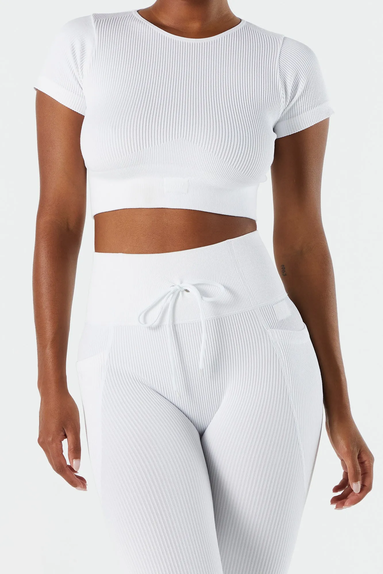 Sommer Ray Seamless Ribbed Active T-Shirt sold by Urban Planet product image thumbnail 4
