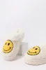 Faux Fur Collared Happy Face Slipper sold by Urban Planet