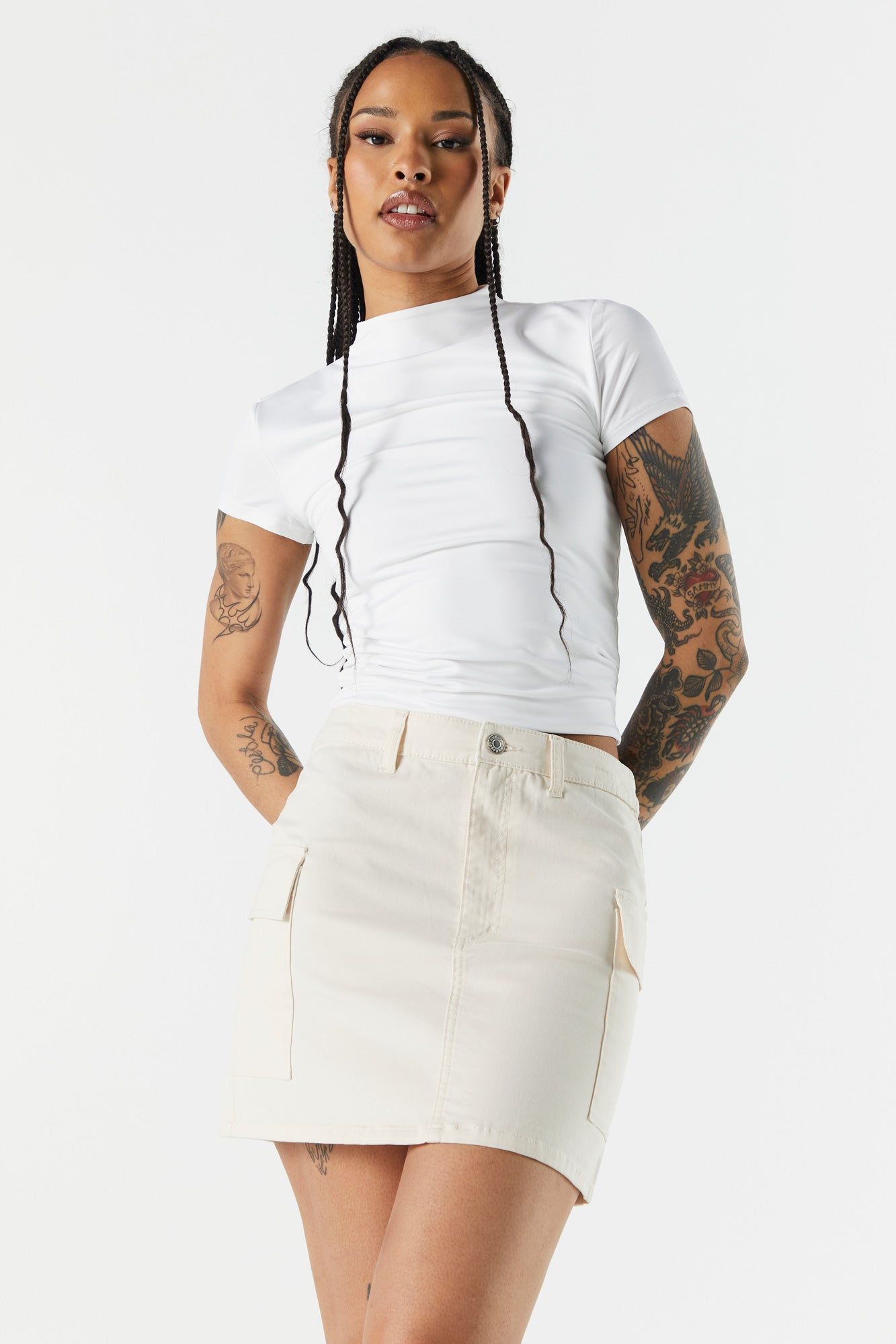 Twill Cargo Mini Skirt sold by Urban Planet product image thumbnail 7