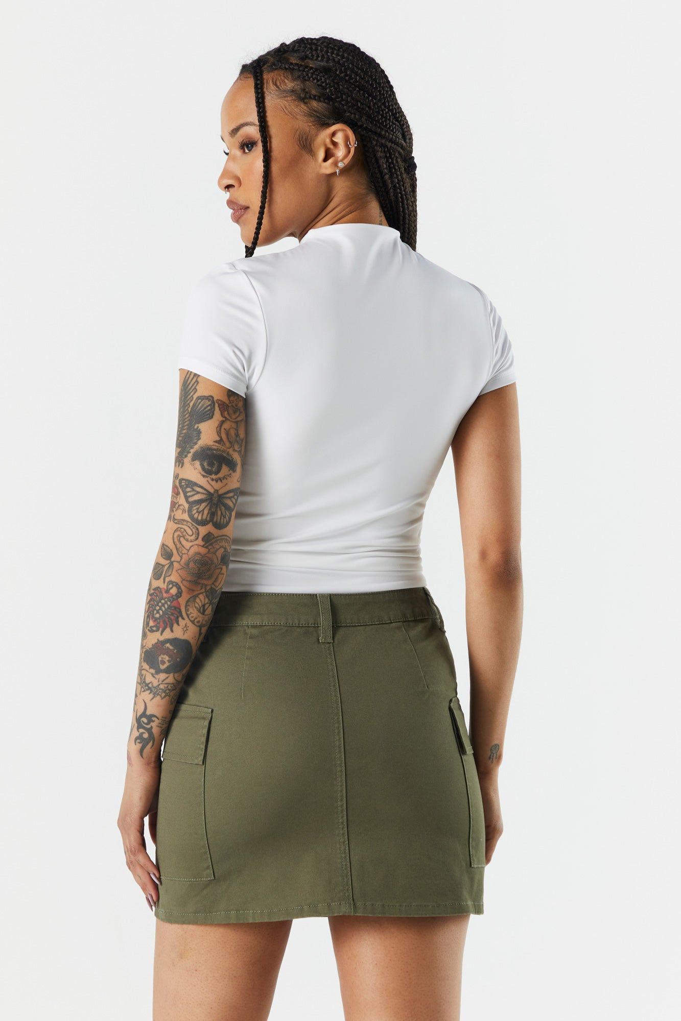 Twill Cargo Mini Skirt sold by Urban Planet product image thumbnail 2