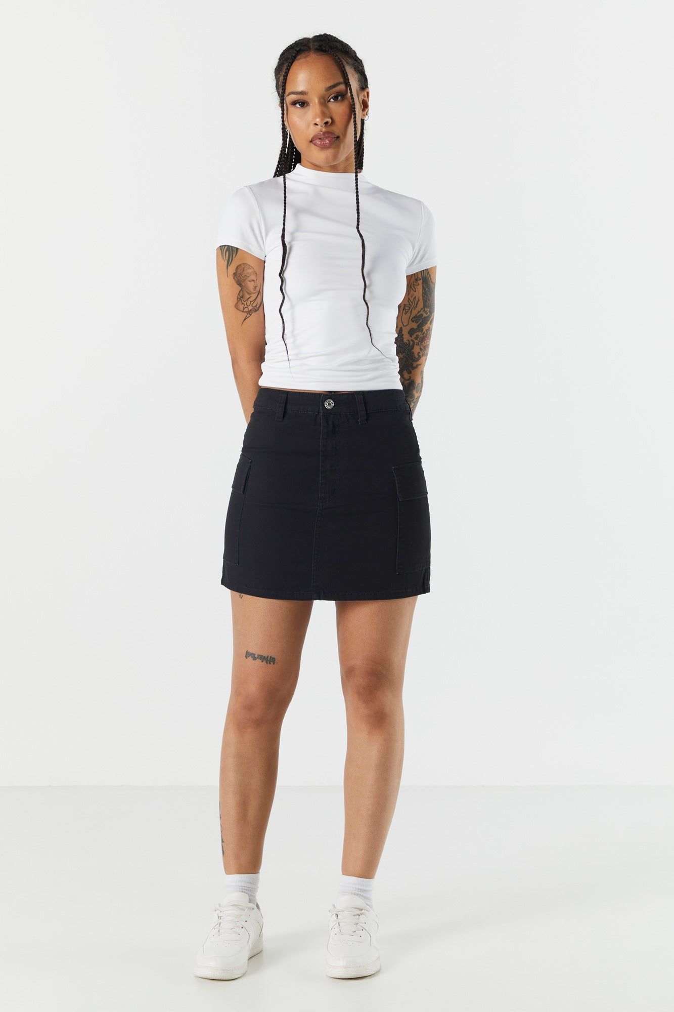 Twill Cargo Mini Skirt sold by Urban Planet product image thumbnail 6