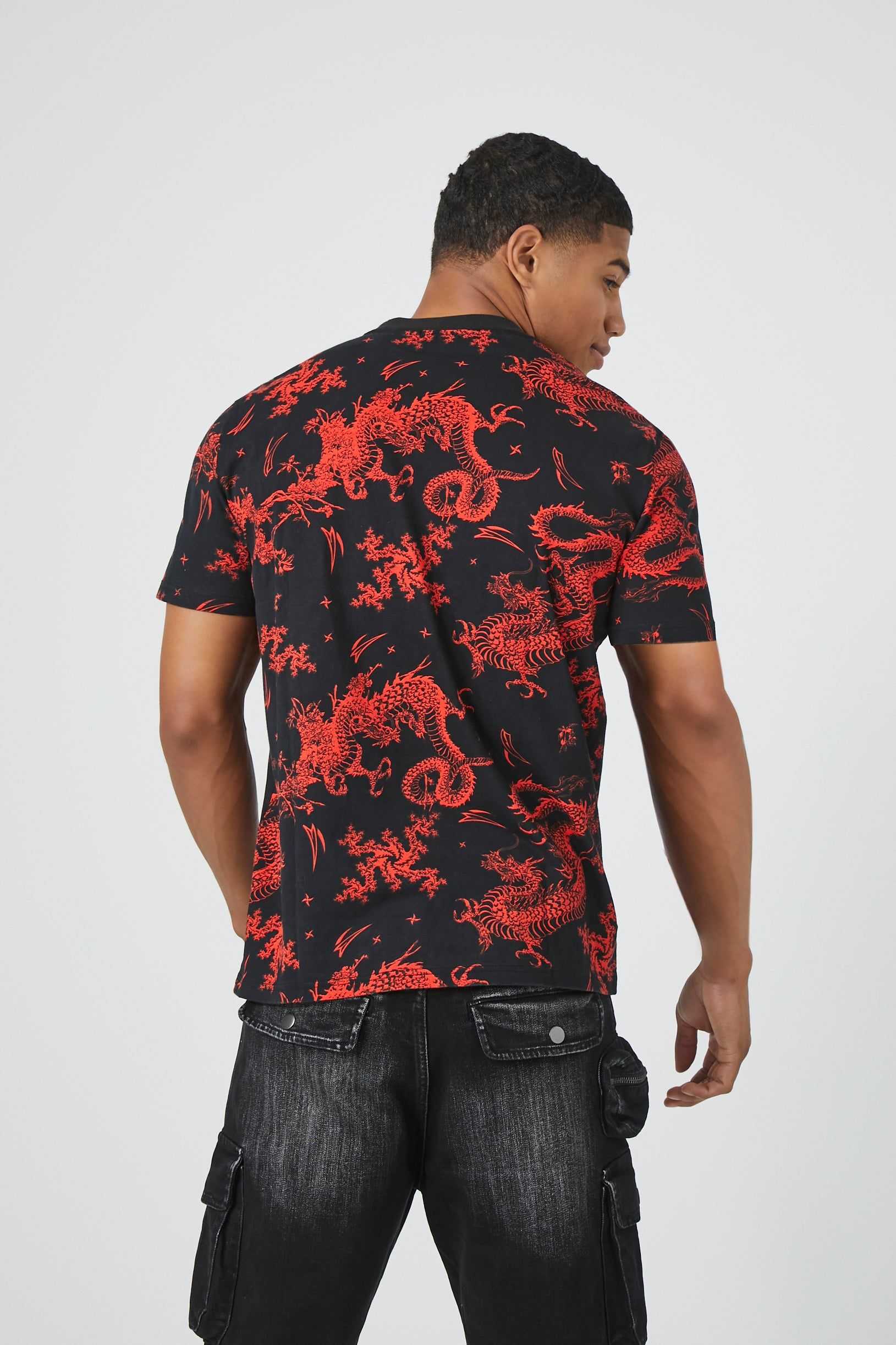 T-shirt ras du cou à imprimé Dragon sold by Urban Planet product image thumbnail 3