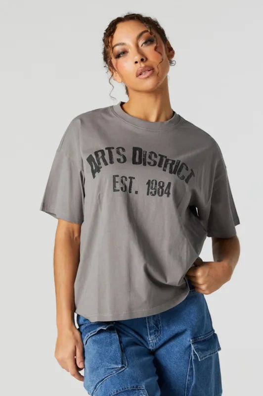 Arts District Graphic Boyfriend T-Shirt sold by Urban Planet