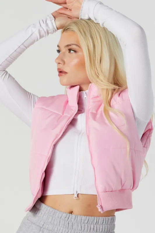 Zip-Up Puffer Vest sold by Urban Planet
