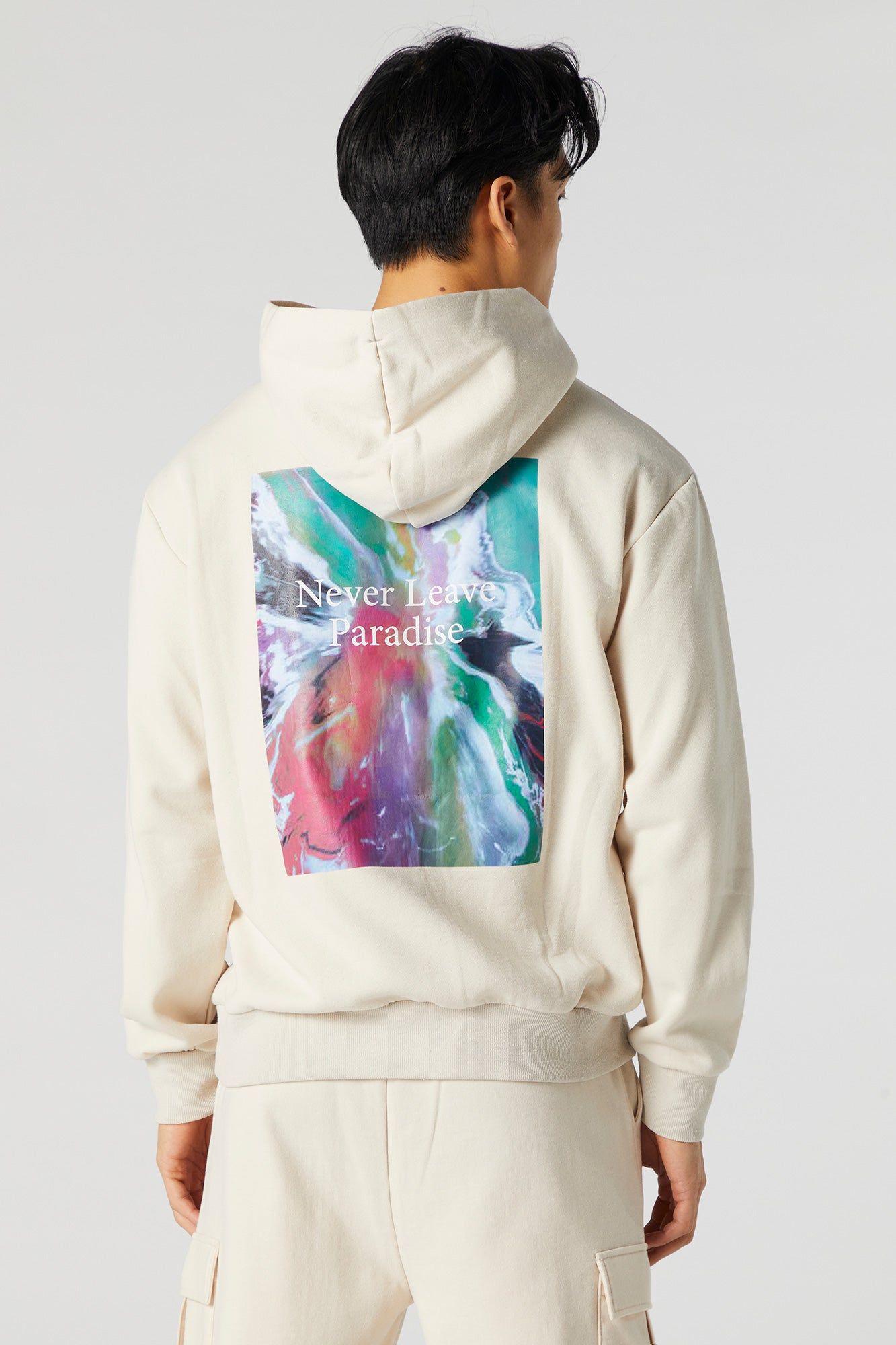 Never Leave Paradise Graphic Fleece Hoodie sold by Urban Planet product image thumbnail 2