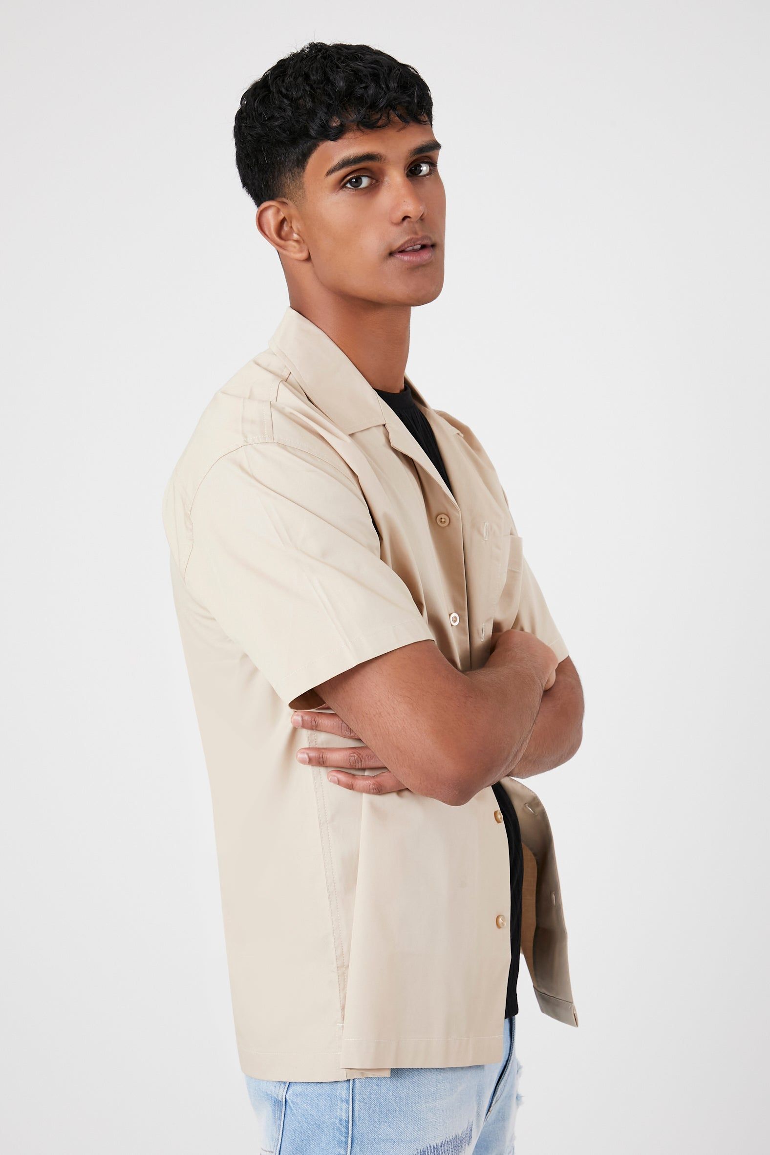 Poplin Button-Up Top sold by Urban Planet product image thumbnail 4