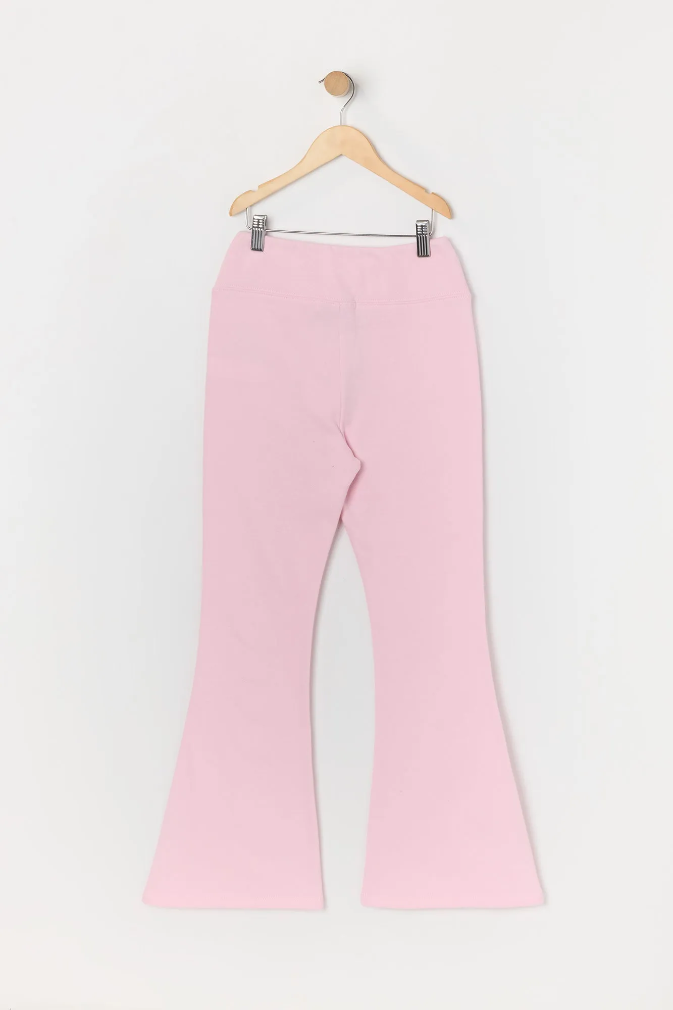 Pantalon à jambe évasée en molleton avec motif brodé Cerise pour fille sold by Urban Planet product image thumbnail 2