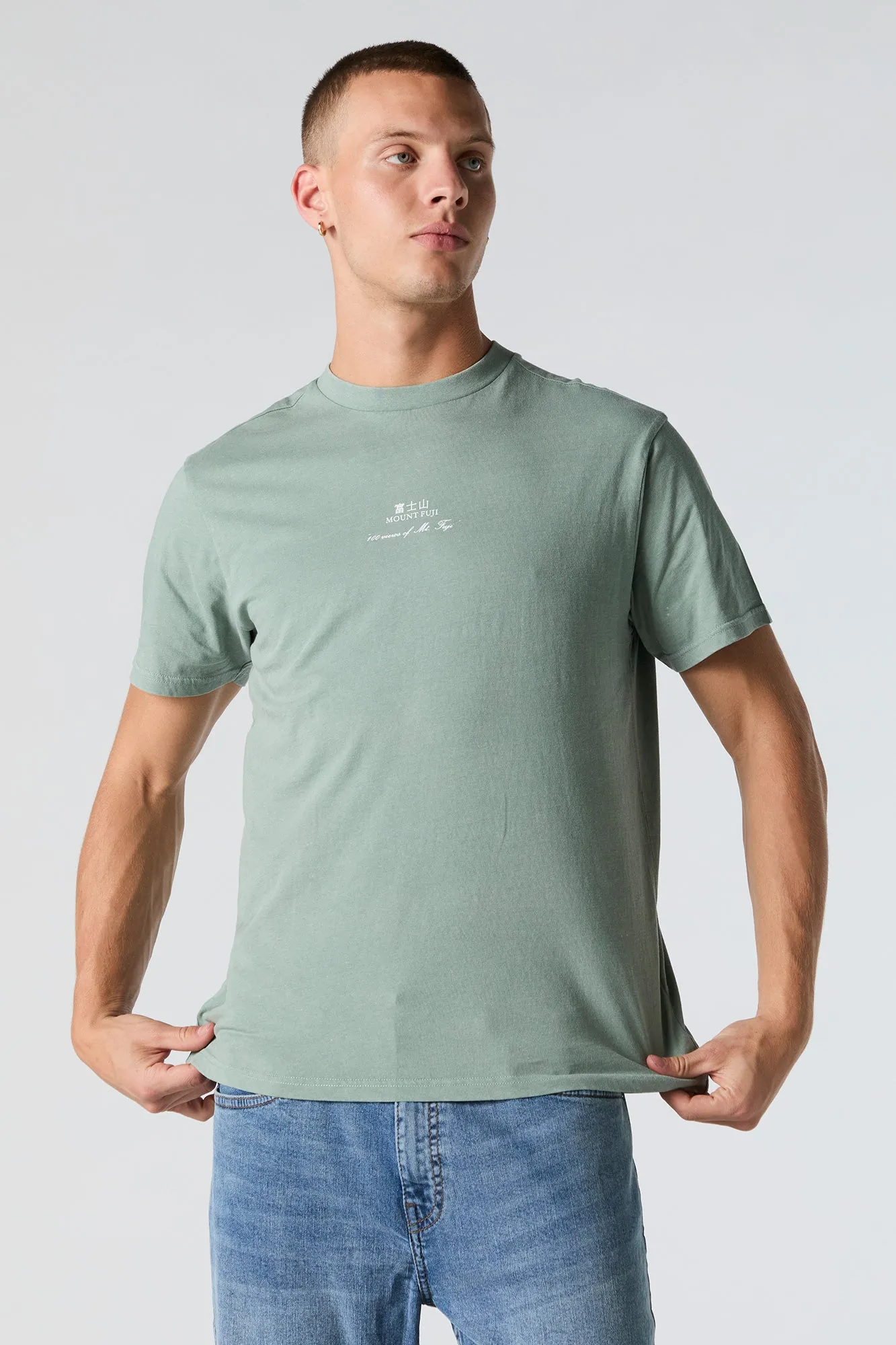 T-shirt à imprimé Mount Fuji sold by Urban Planet product image thumbnail 2