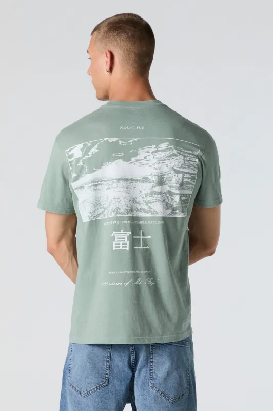 T-shirt à imprimé Mount Fuji sold by Urban Planet