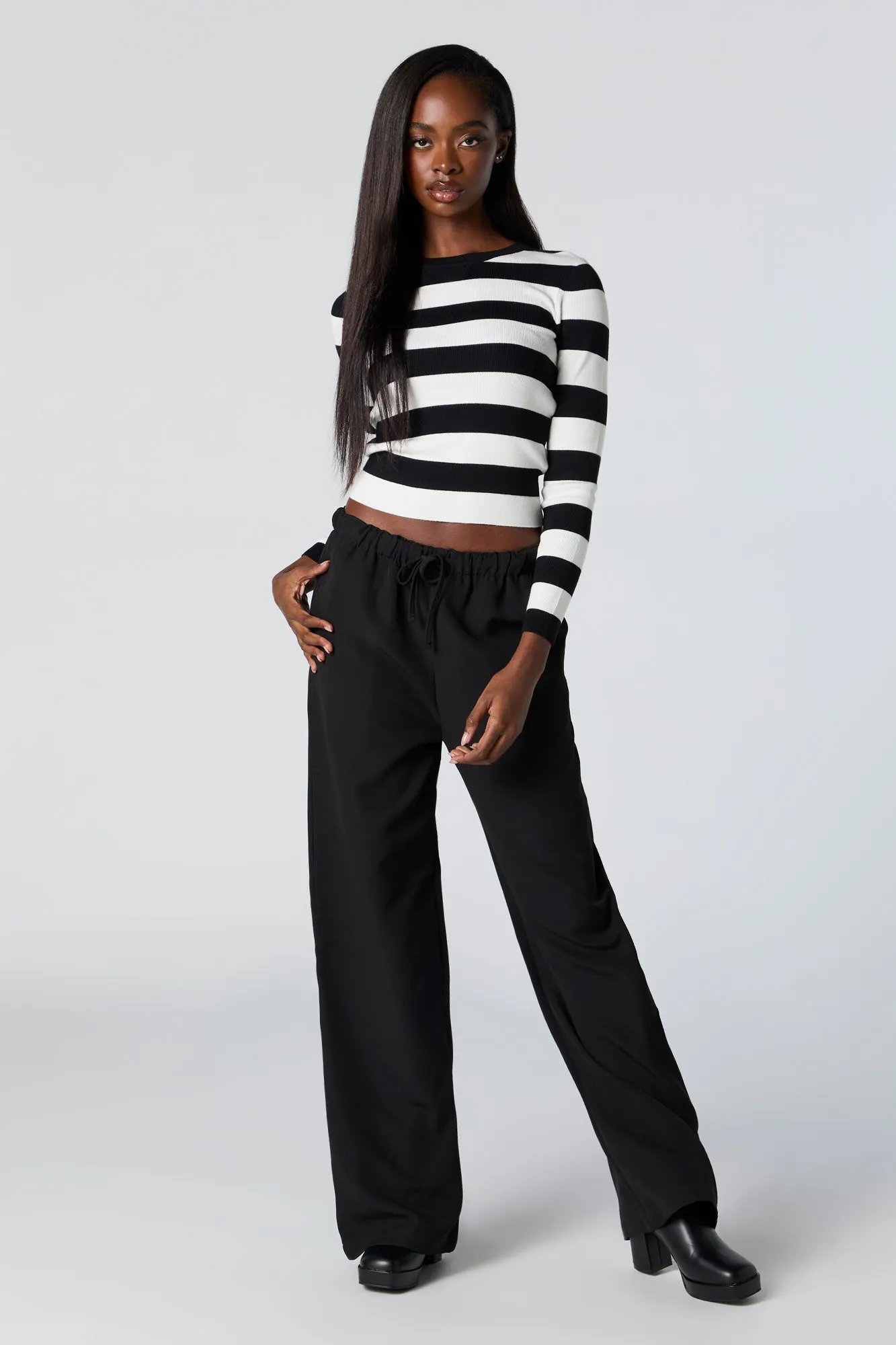 Ribbed Knit Striped Sweater sold by Urban Planet product image thumbnail 3