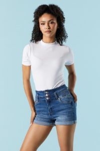 Ibiza Medium Wash Denim Short sold by Urban Planet