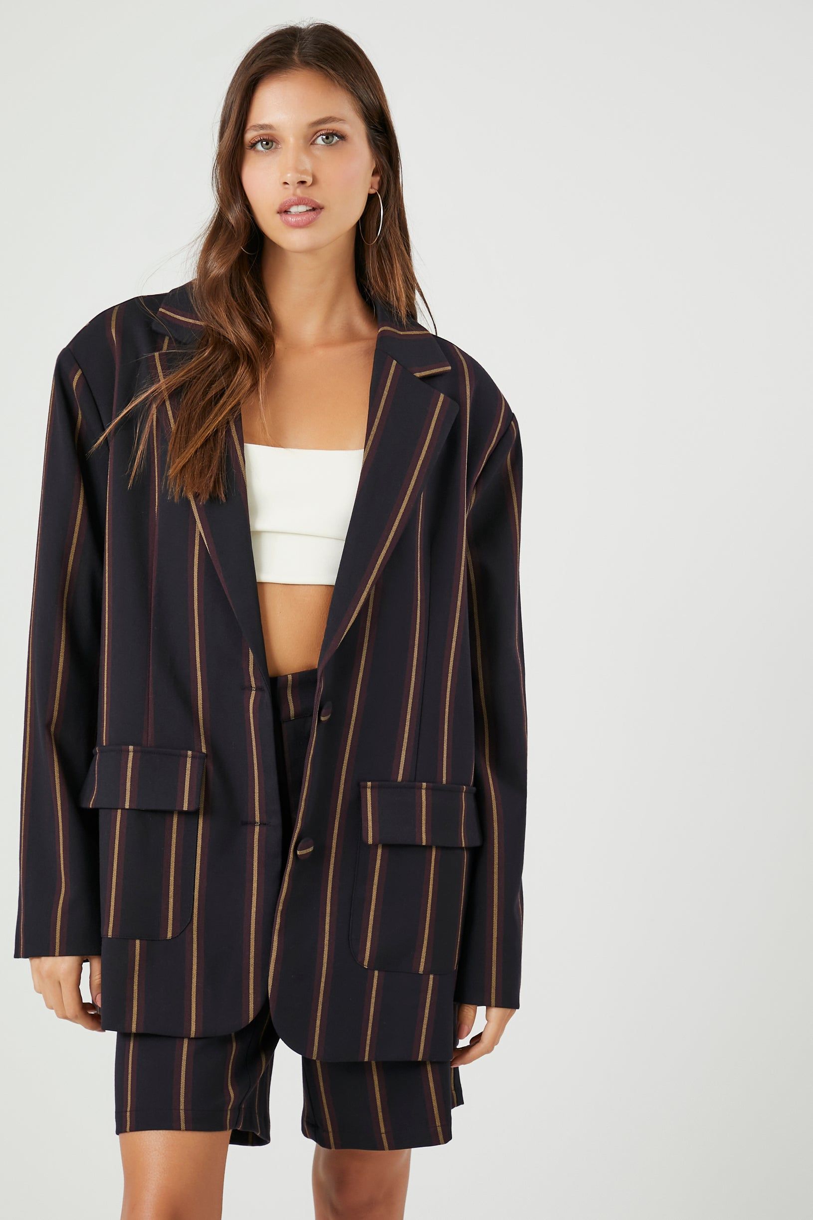 Striped Single Breasted Blazer sold by Urban Planet