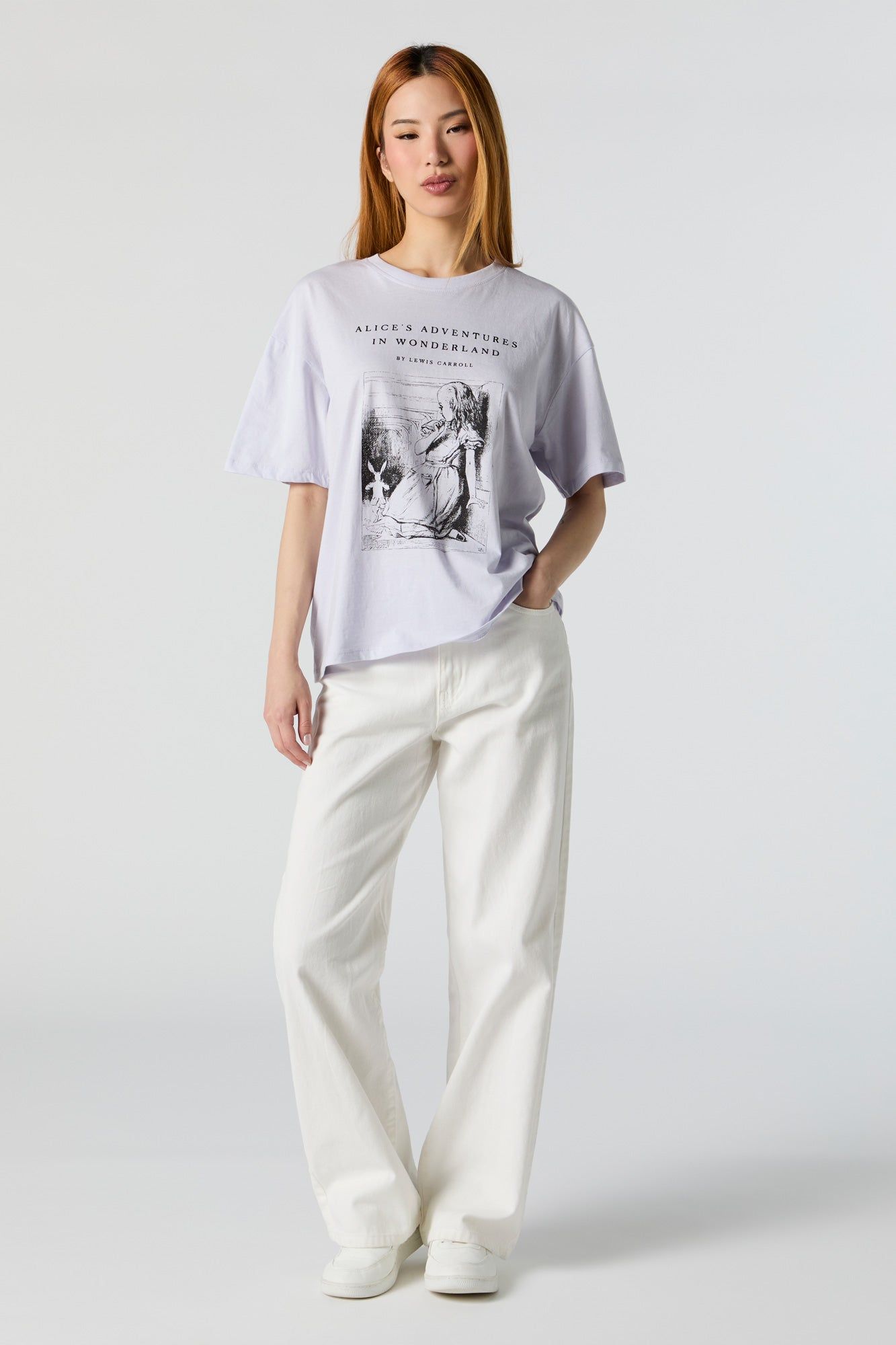 Alice's Adventures Graphic Boyfriend T-Shirt sold by Urban Planet product image thumbnail 4