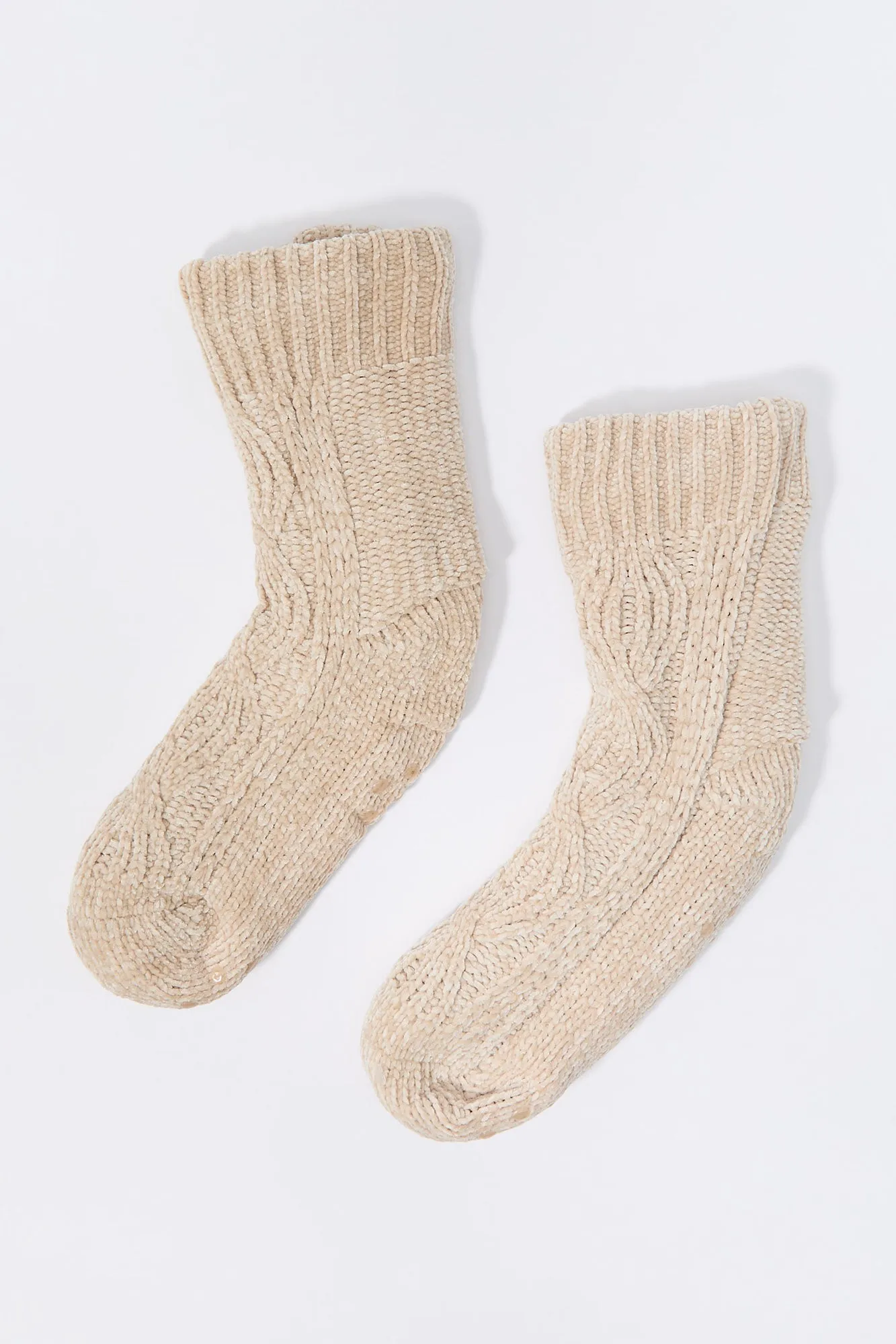 Cable Knit Sock Slippers sold by Urban Planet product image thumbnail 3