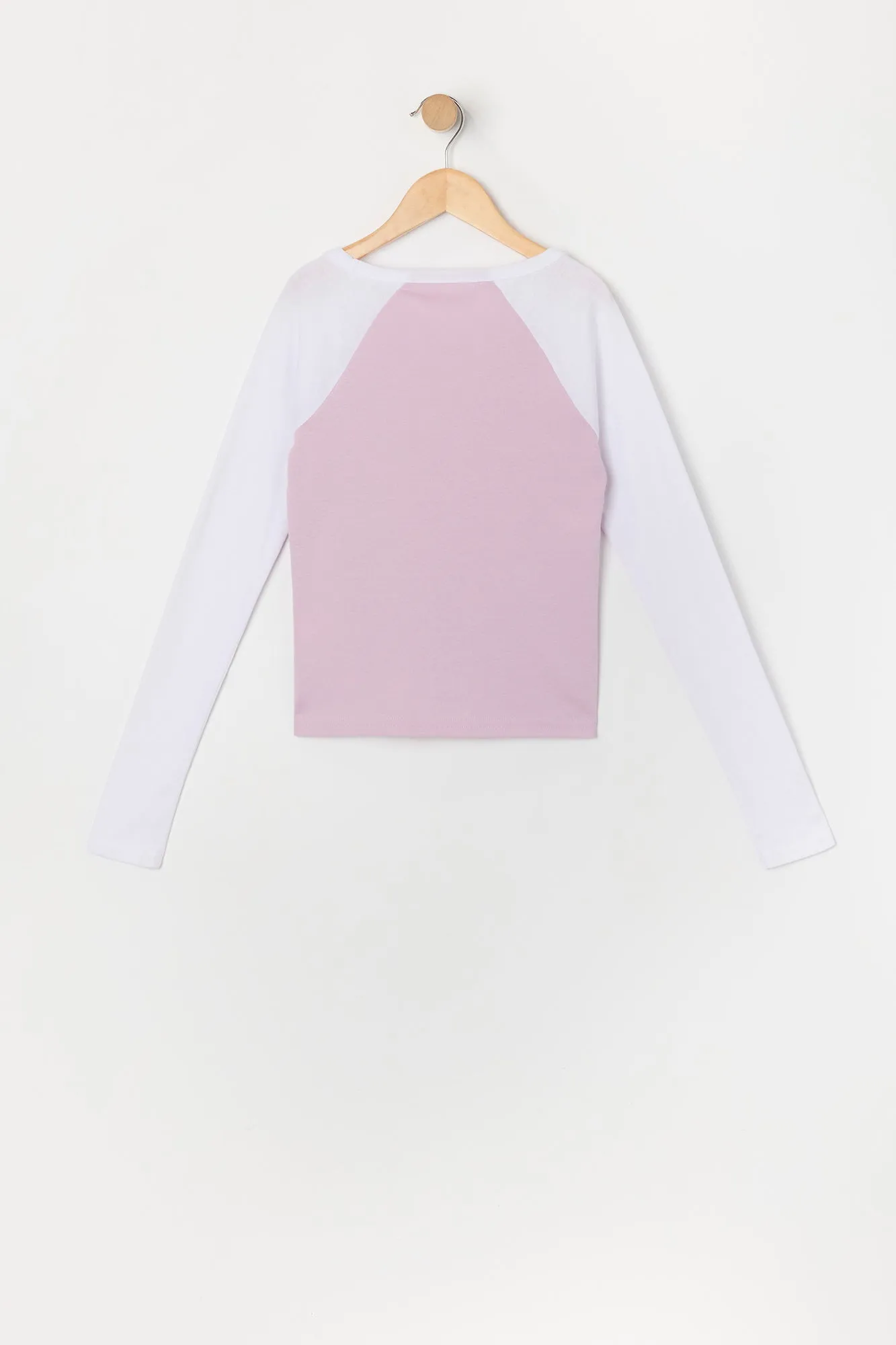 Haut raglan à manches longues avec imprimé Melting Smiley pour fille sold by Urban Planet product image thumbnail 2