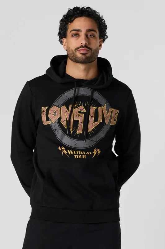 Long Live Graphic Fleece Hoodie sold by Urban Planet
