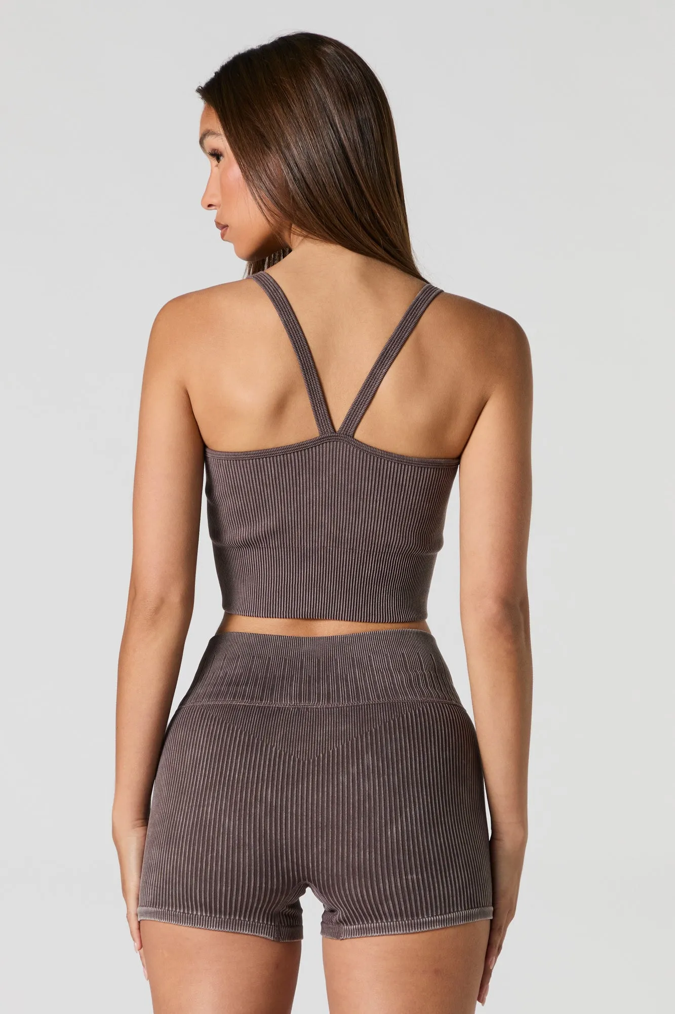 Sommer Ray Active Seamless Ribbed V-Neck Tank sold by Urban Planet product image thumbnail 2