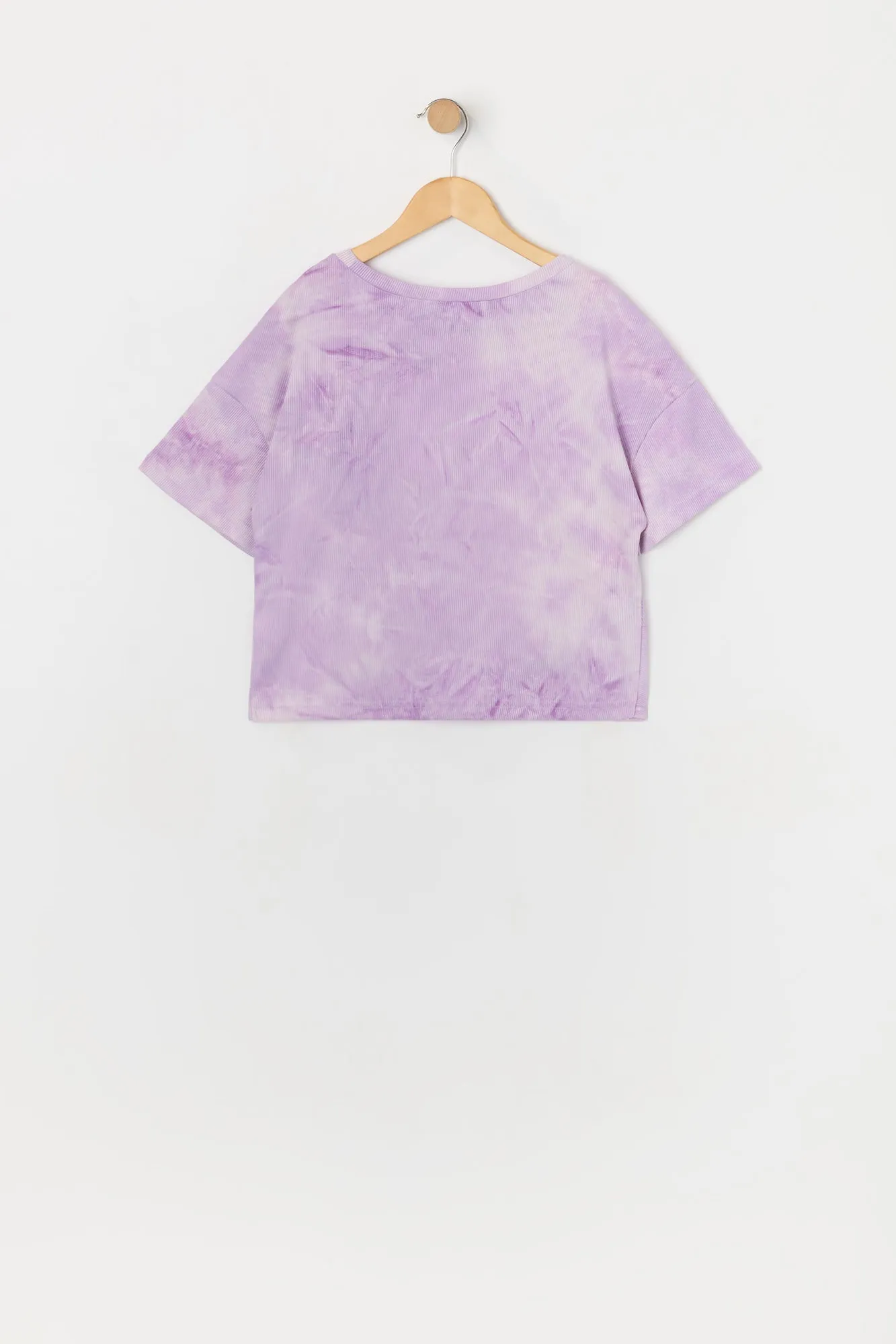 Girls Tie Dye Front Twist T-Shirt sold by Urban Planet product image thumbnail 4