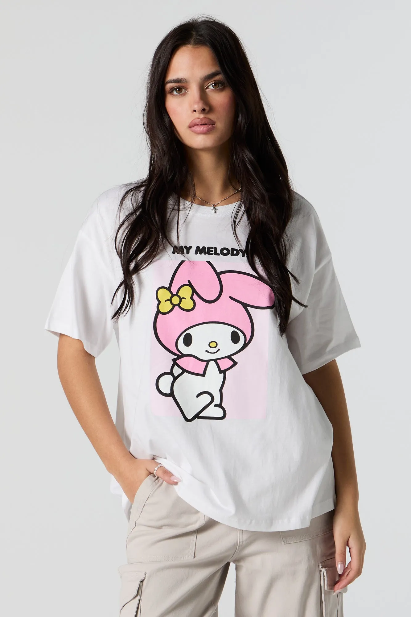 My Melody Graphic Boyfriend T-Shirt sold by Urban Planet product image thumbnail 2