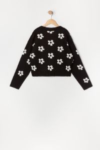 Girls Flower Print Knit Button-Up Cardigan sold by Urban Planet