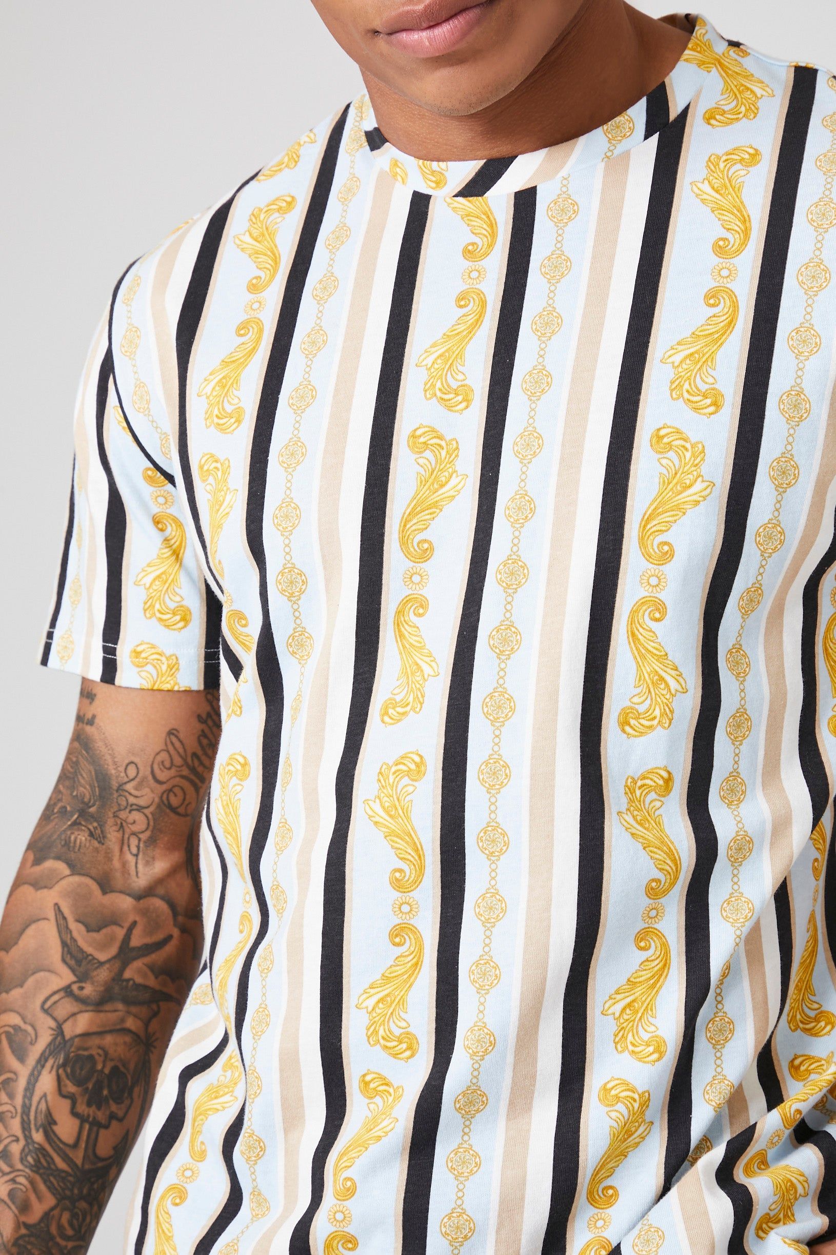 T-shirt ornementé rayé sold by Urban Planet product image thumbnail 5