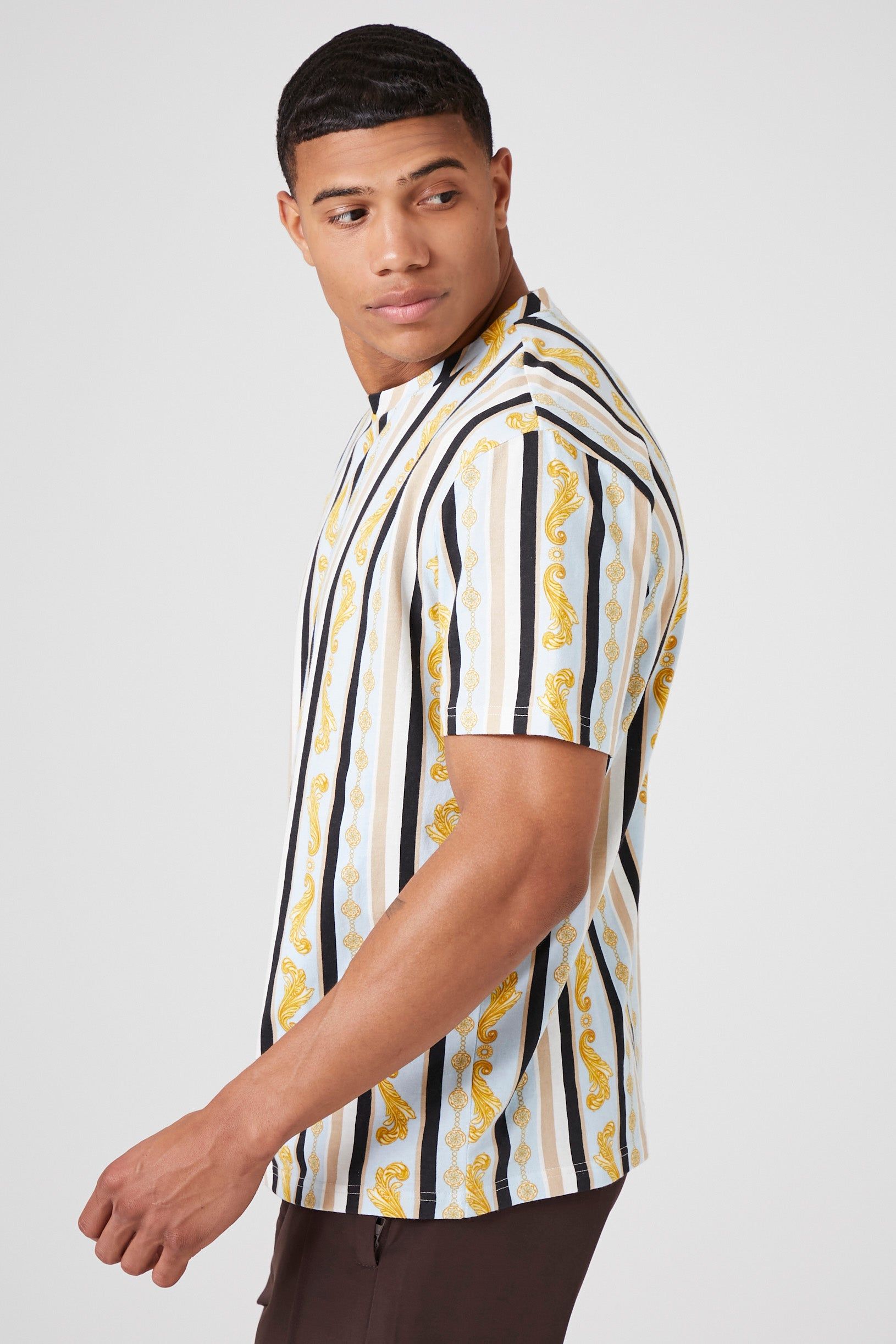 T-shirt ornementé rayé sold by Urban Planet product image thumbnail 2