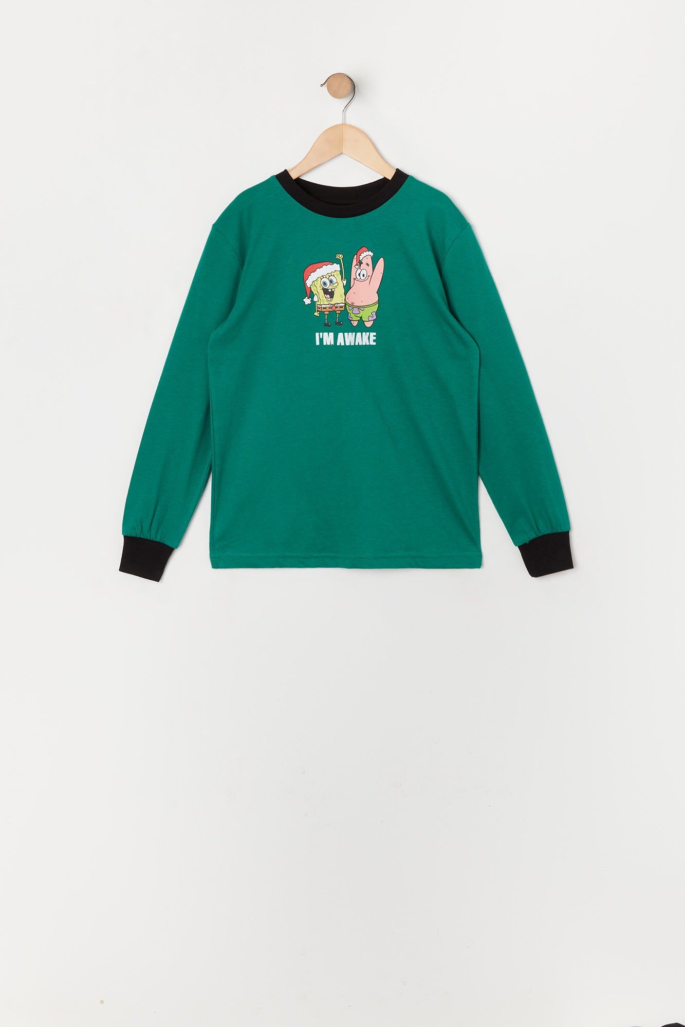 Boys Xmas SpongeBob Graphic 2 Piece Pajama Set sold by Urban Planet product image thumbnail 2