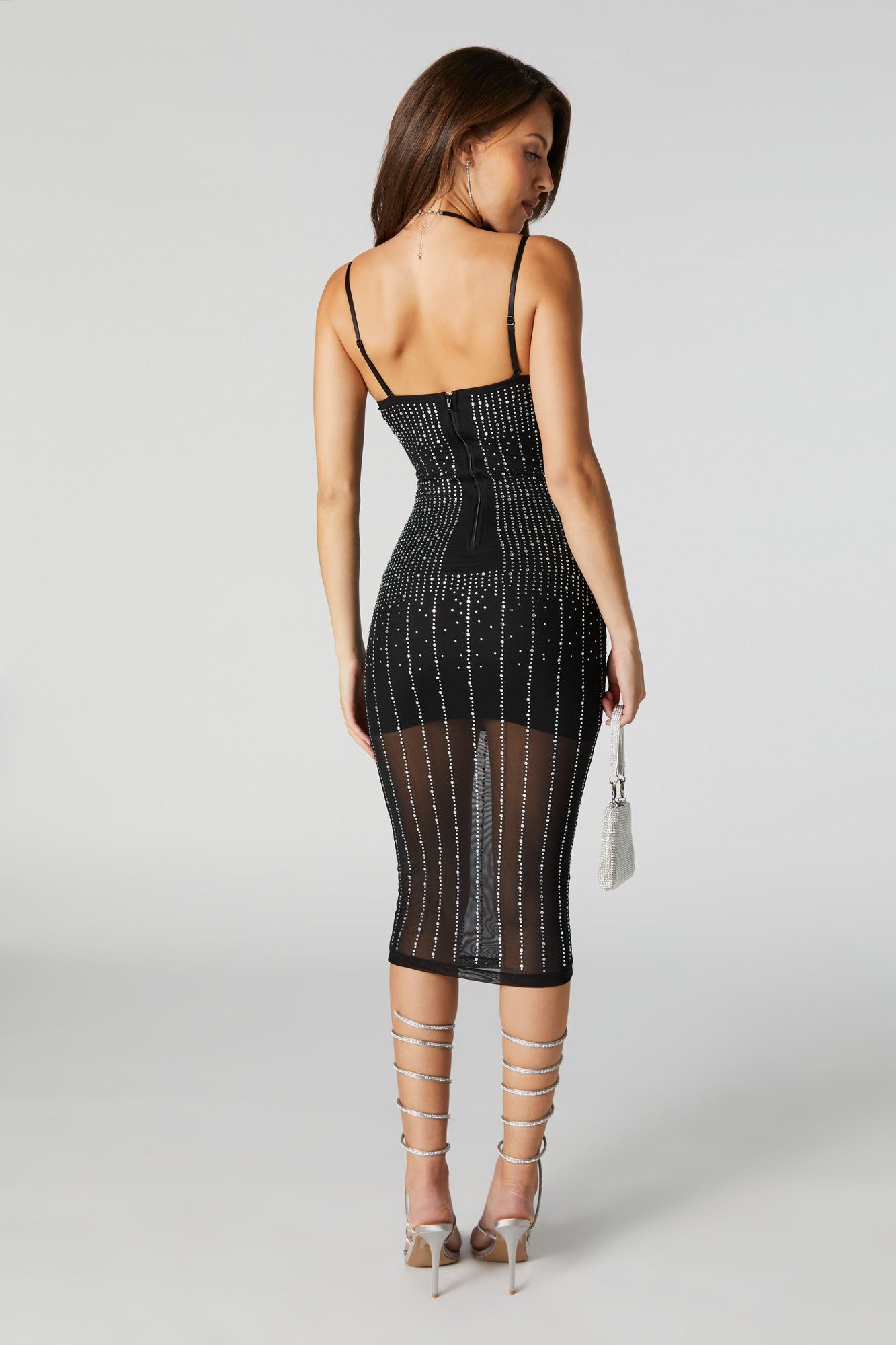 Rhinestone Bustier Midi Dress sold by Urban Planet product image thumbnail 3