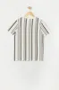 T-shirt rayé avec motif brodé Chicago pour garçon sold by Urban Planet