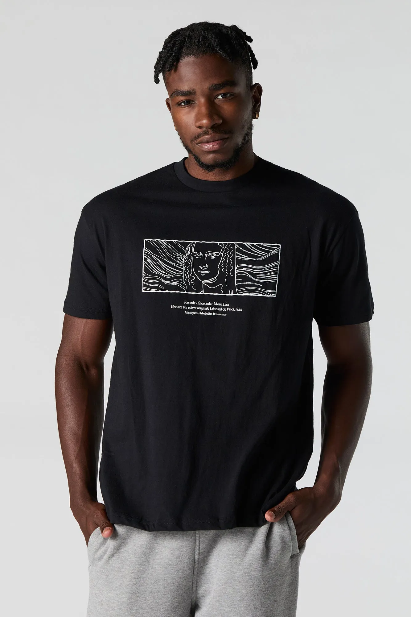 T-shirt à imprimé Mona Lisa sold by Urban Planet product image thumbnail 2