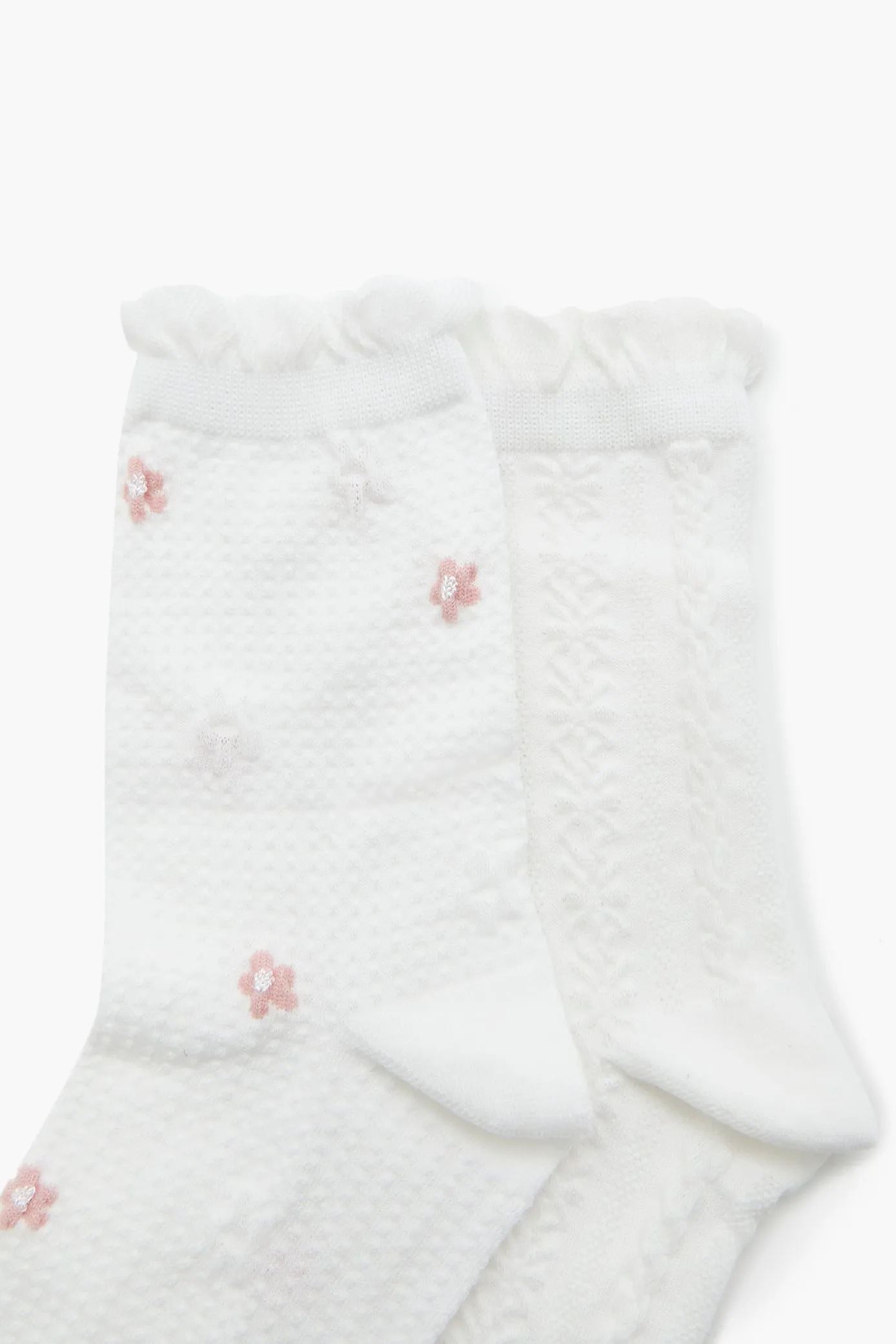 Ditsy Floral Print Crew Socks (2 Pack) sold by Urban Planet product image thumbnail 3