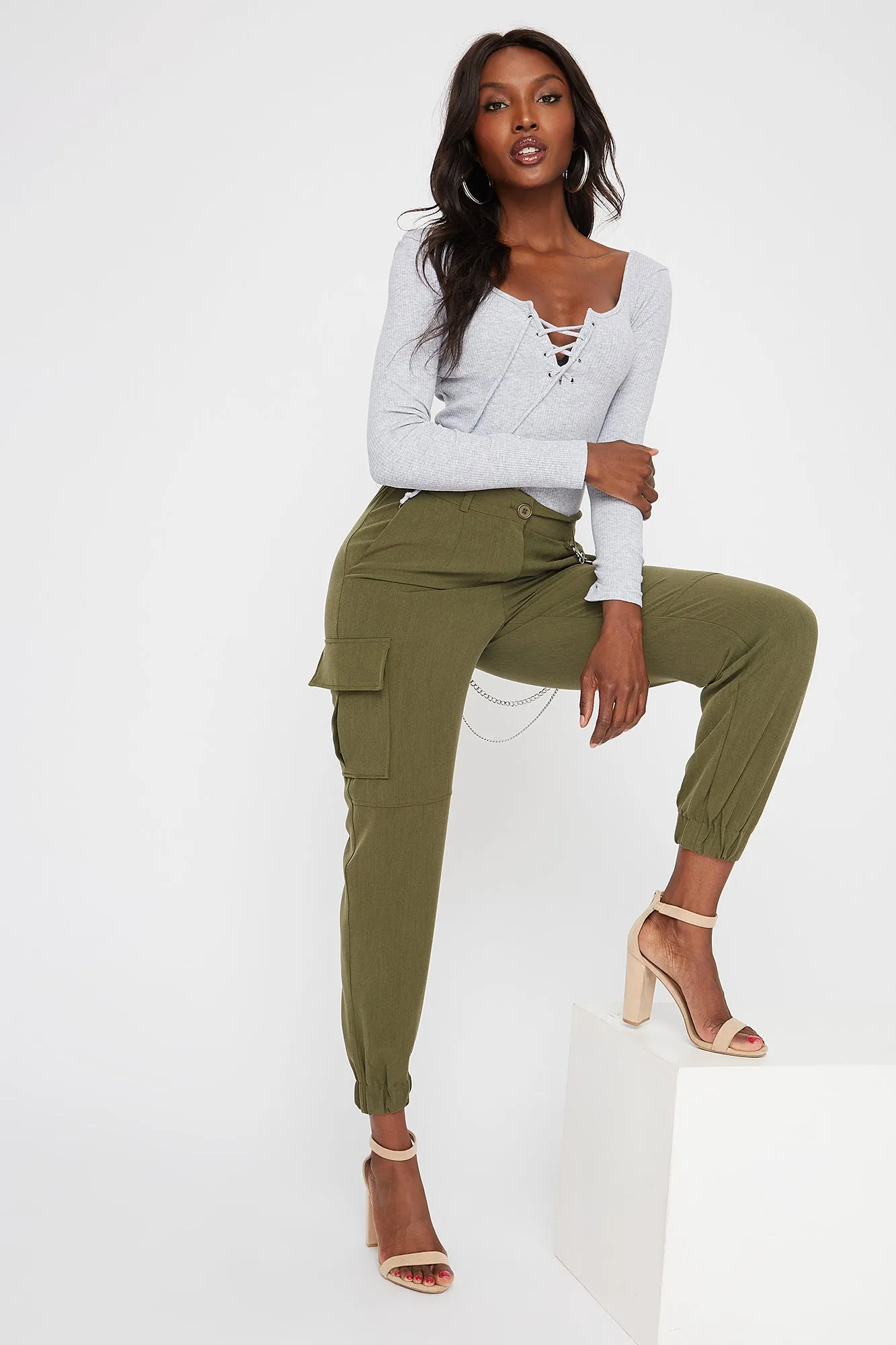 Lace-Up Long Sleeve Bodysuit sold by Urban Planet product image thumbnail 3