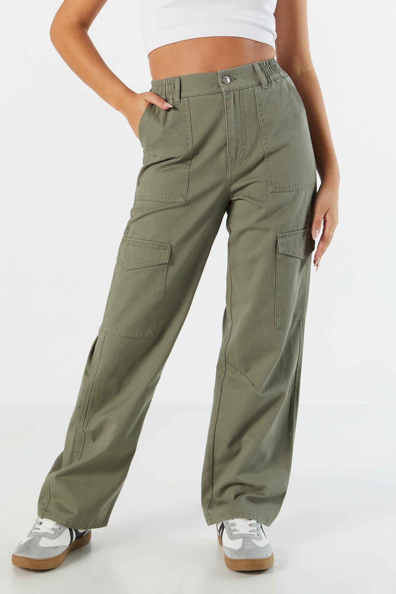 Pantalon cargo à jambe large sold by Urban Planet product image thumbnail 5