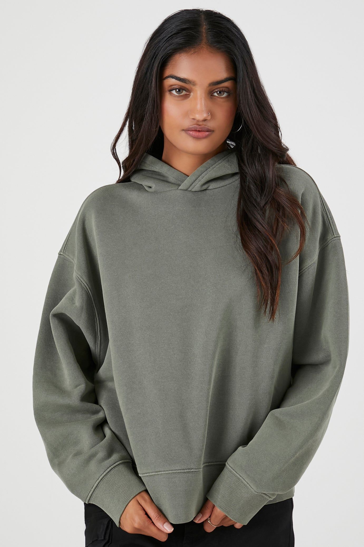Solid Fleece Hoodie sold by Urban Planet
