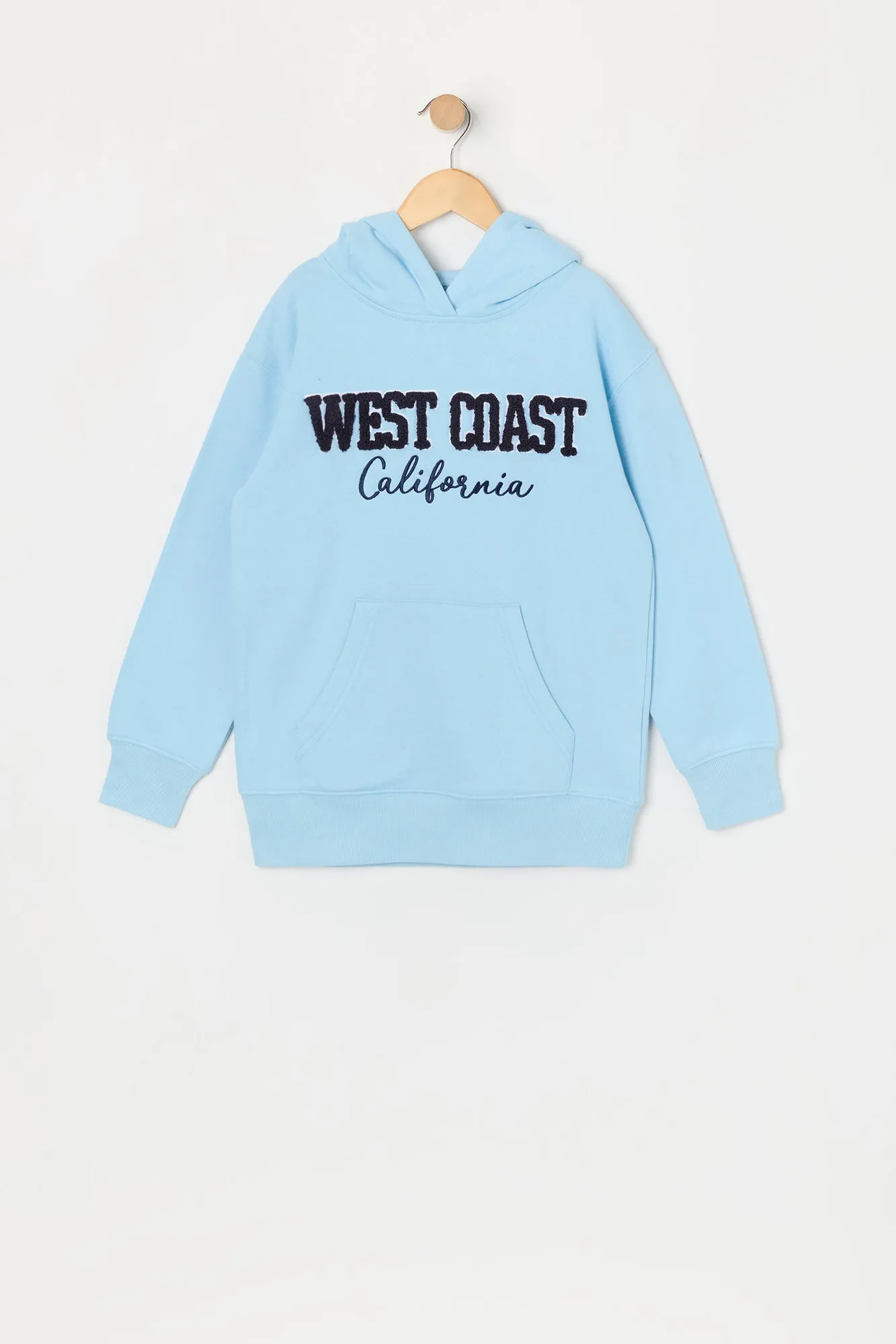 Haut à capuchon en molleton avec motif brodé West Coast en chenille pour fille sold by Urban Planet