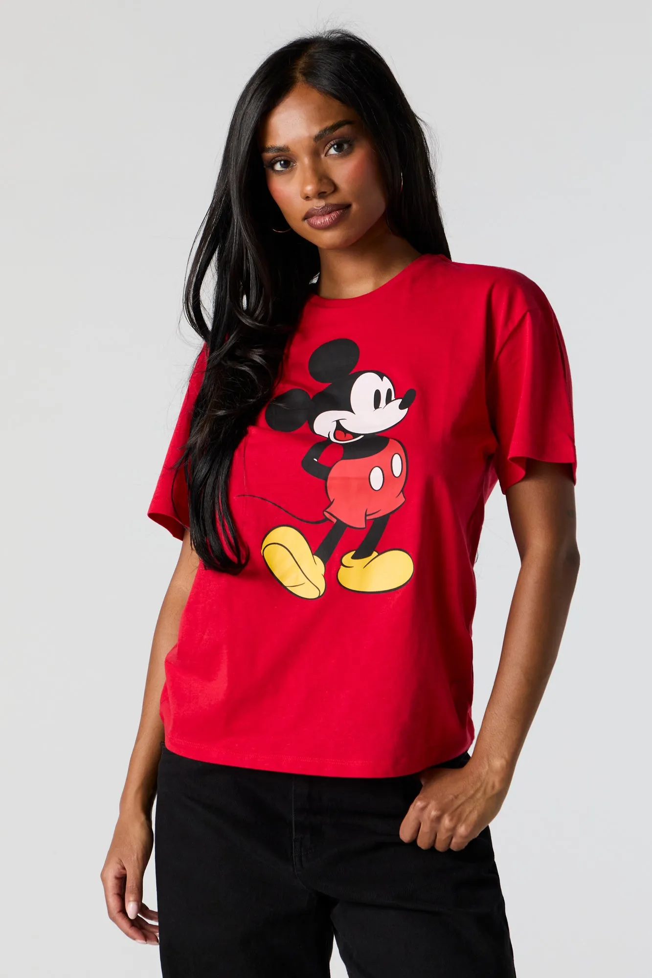 Mickey Mouse Graphic Boyfriend T-Shirt sold by Urban Planet product image thumbnail 2