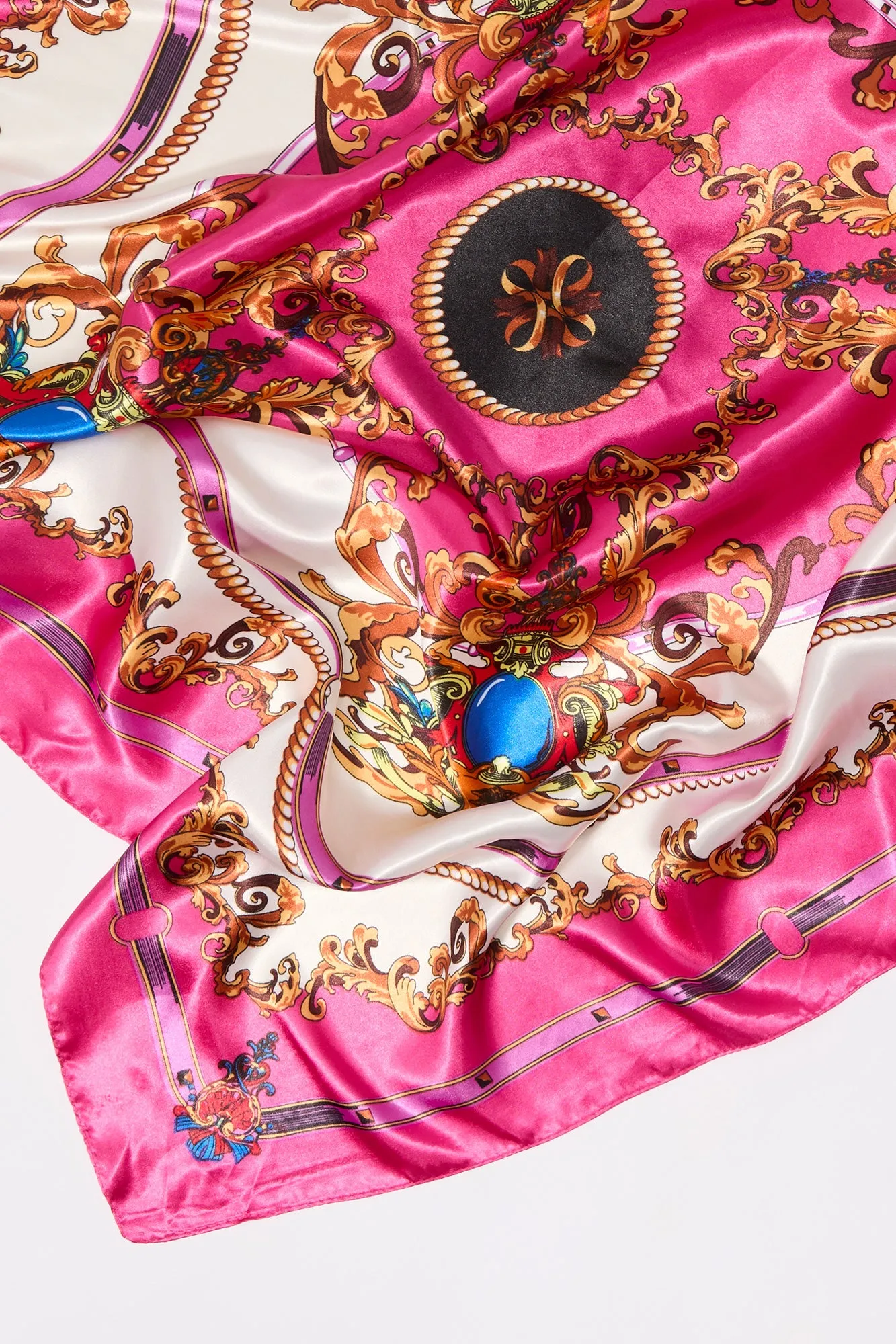 Regal Chain Link Print Satin Multiway Scarf sold by Urban Planet product image thumbnail 4