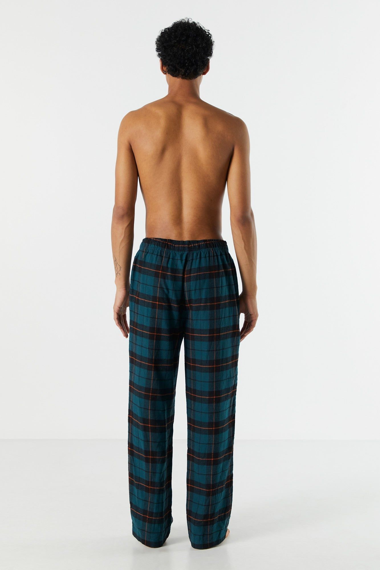 Pantalon de pyjama à carreaux sarcelle sold by Urban Planet product image thumbnail 3