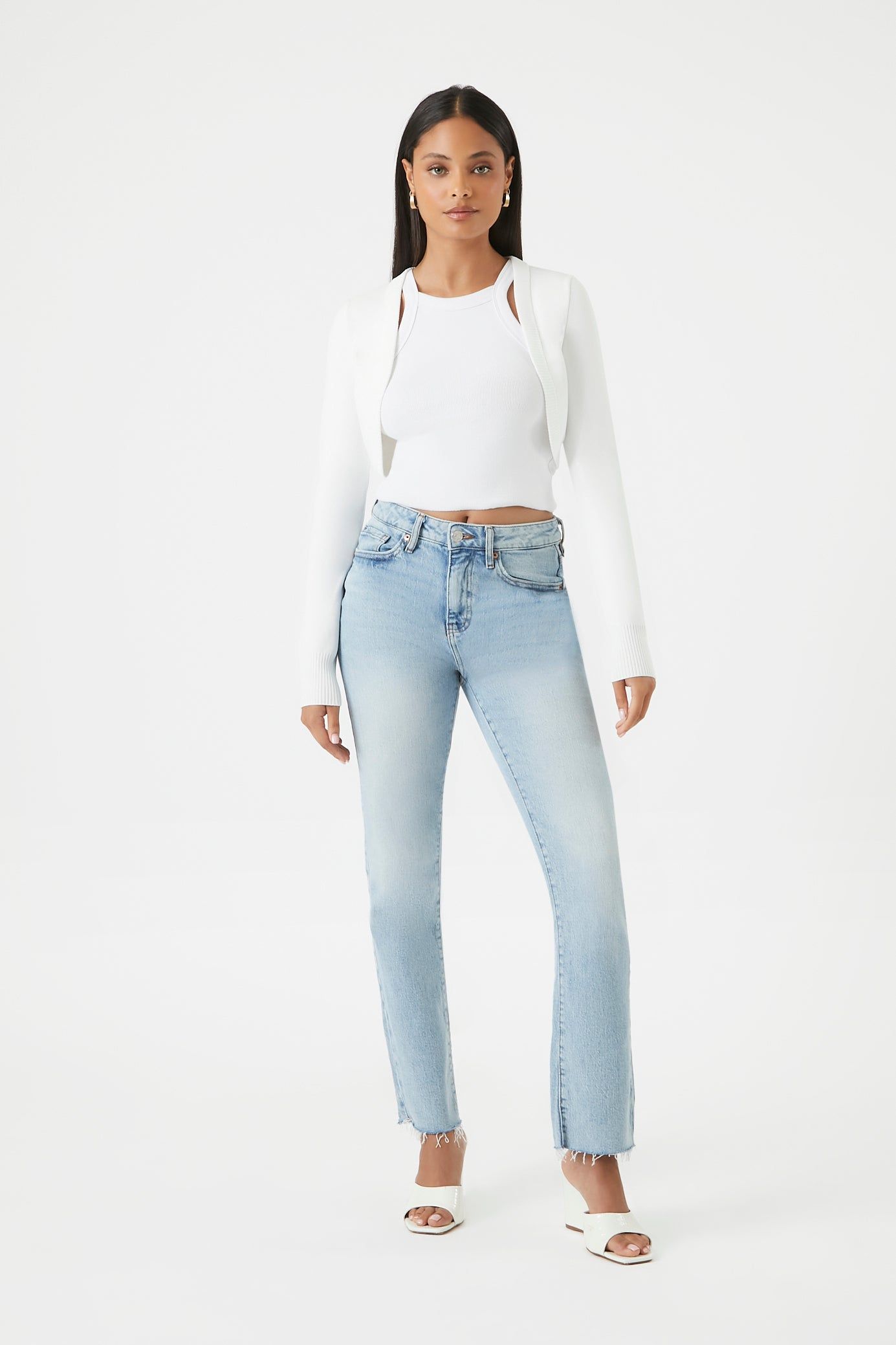 Ribbed Open-Front Shrug Sweater sold by Urban Planet product image thumbnail 4