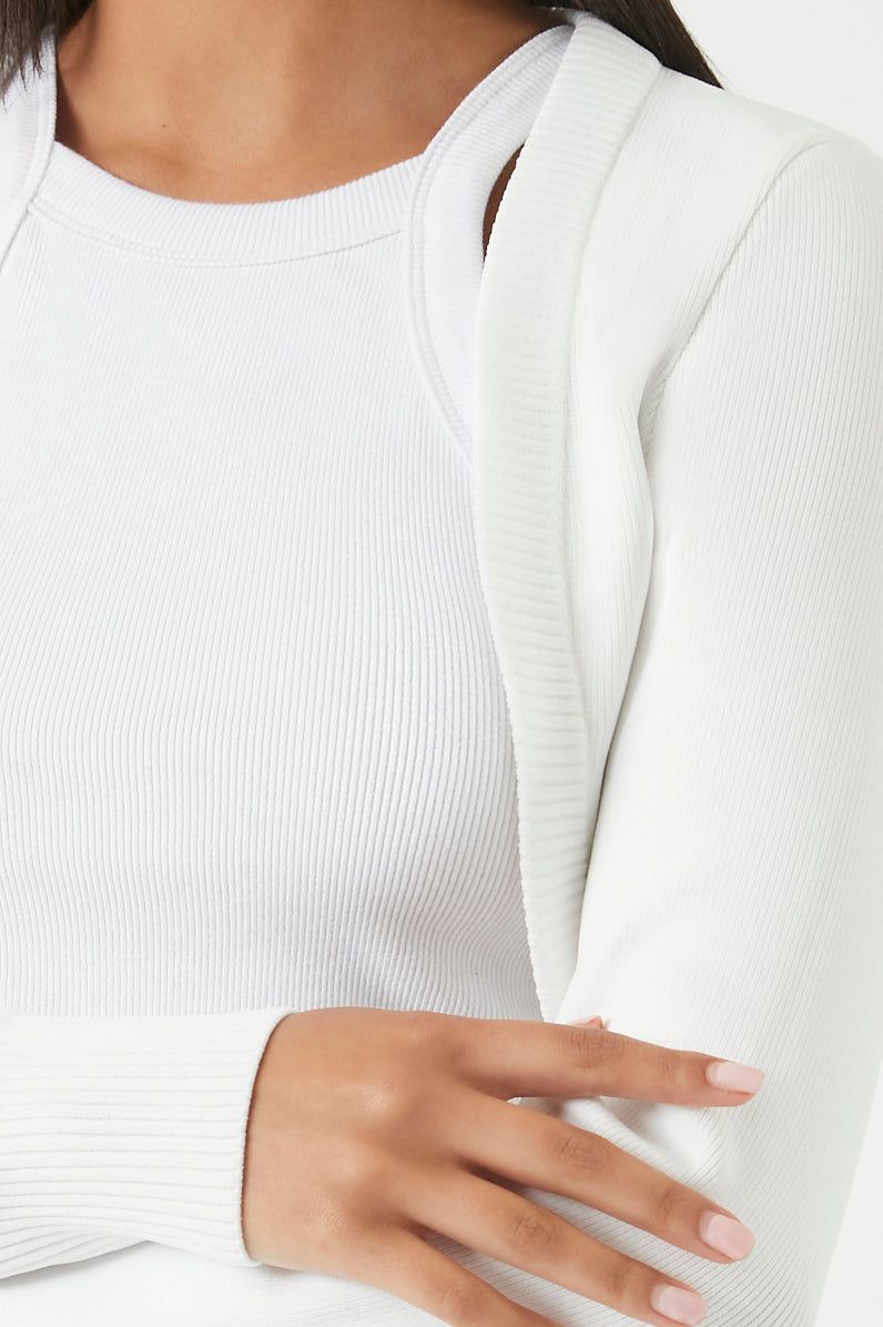 Ribbed Open-Front Shrug Sweater sold by Urban Planet product image thumbnail 5