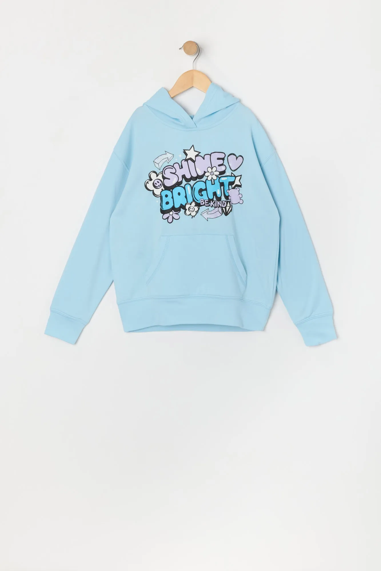 Girls Graphic Fleece Hoodie sold by Urban Planet product image thumbnail 3